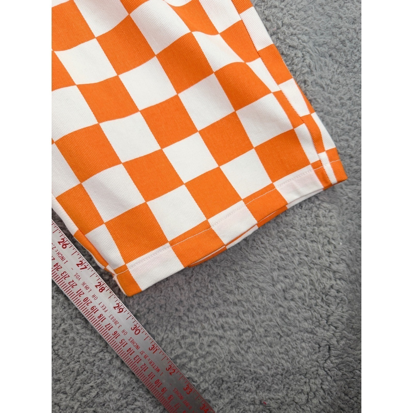 Giftdigger Orange White Overalls XL Checkerboard Bib Jumpsuit Tennessee Vols