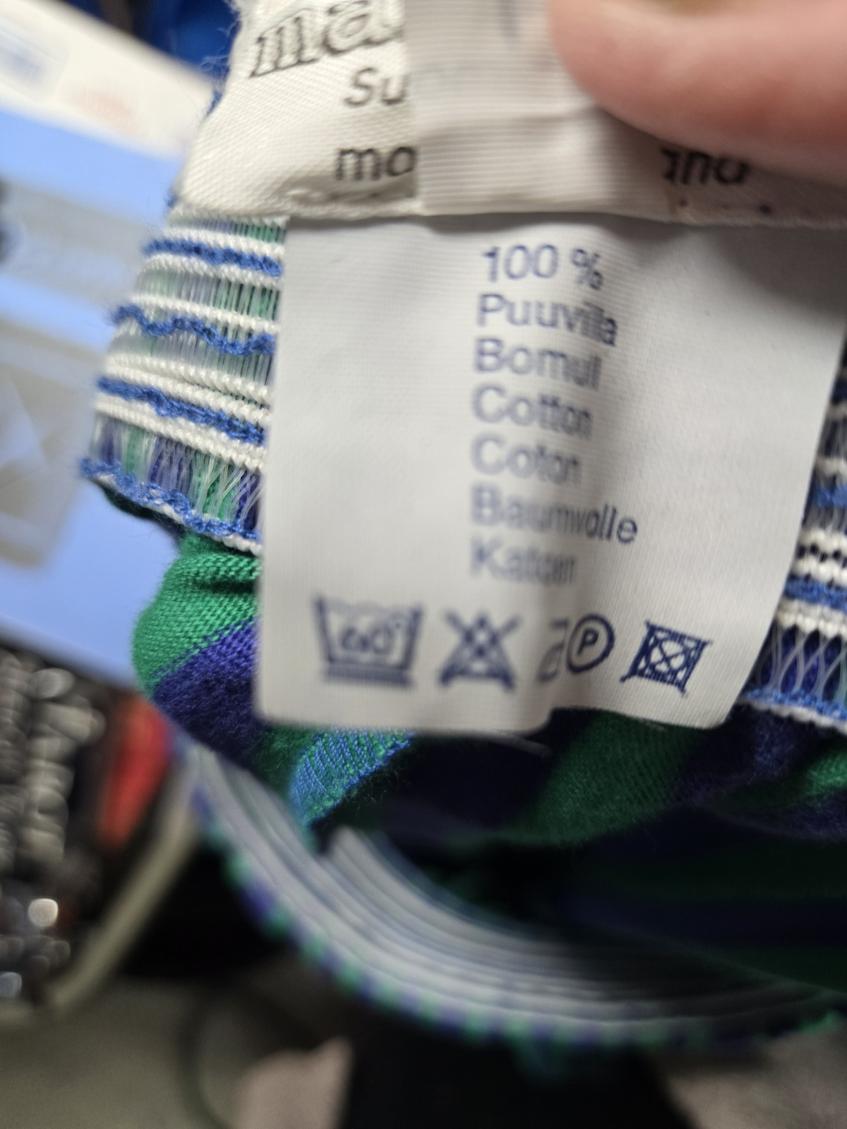 Vtg 70s Marimekko Striped Knit Pull On Full Skirt