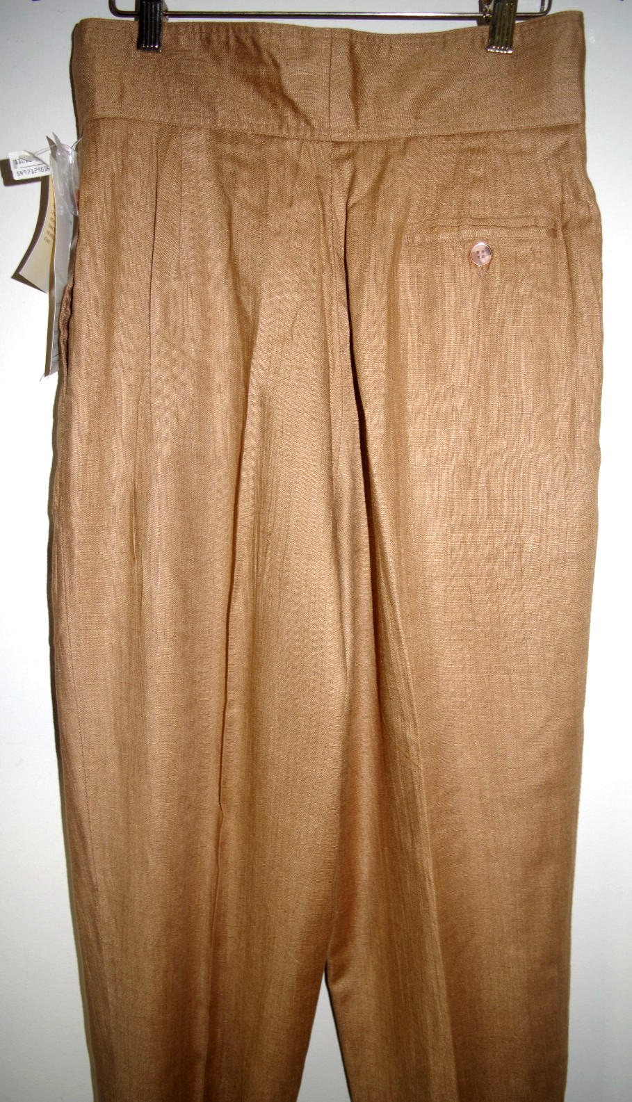 S8 SK & Company NWT Vintage 12 Pleated Trousers Hong Kong Pants Tabacco Road