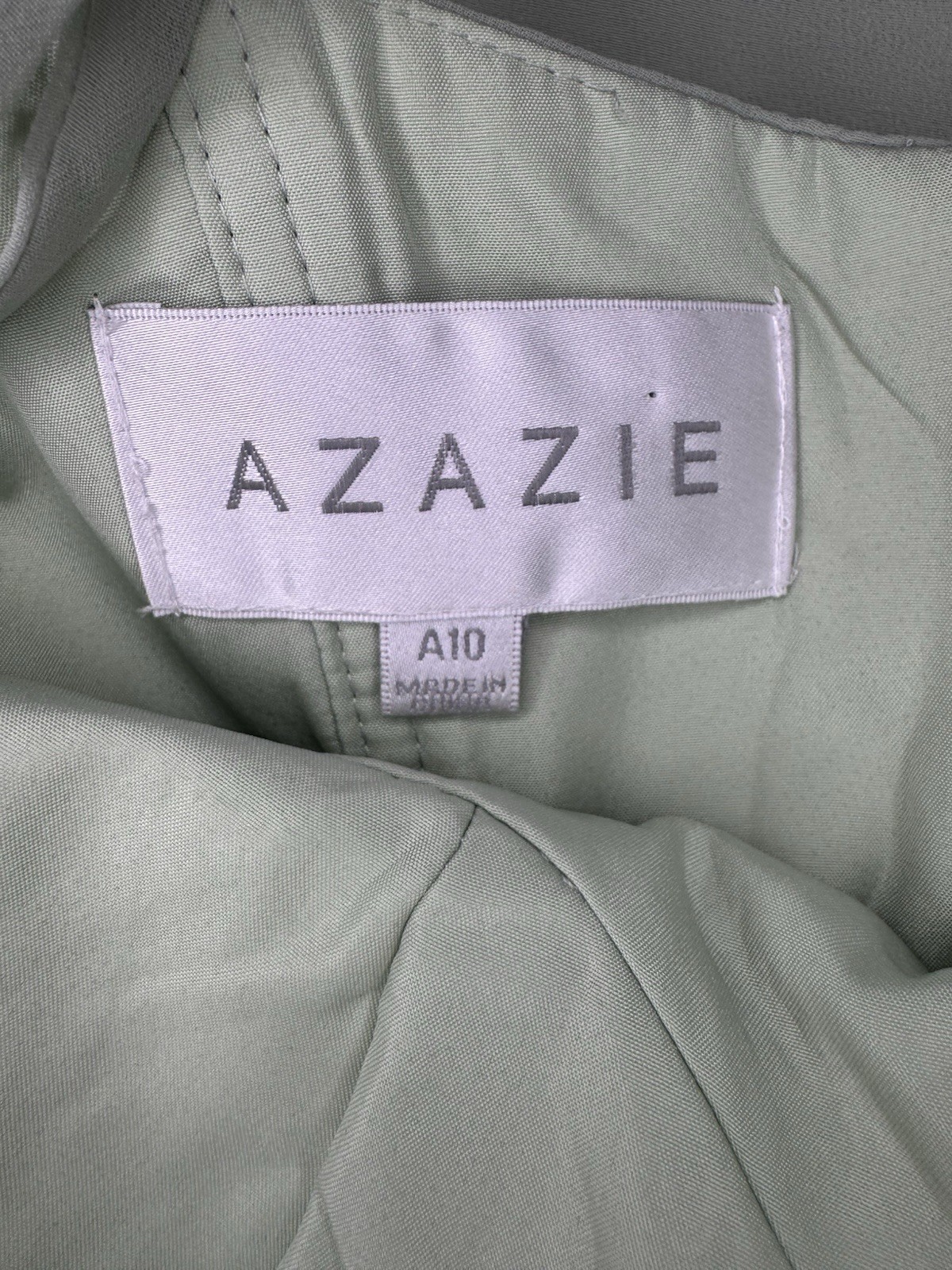 AZAZIE BECCA Agave Sheath V-Neck Chiffon Dress Size 10