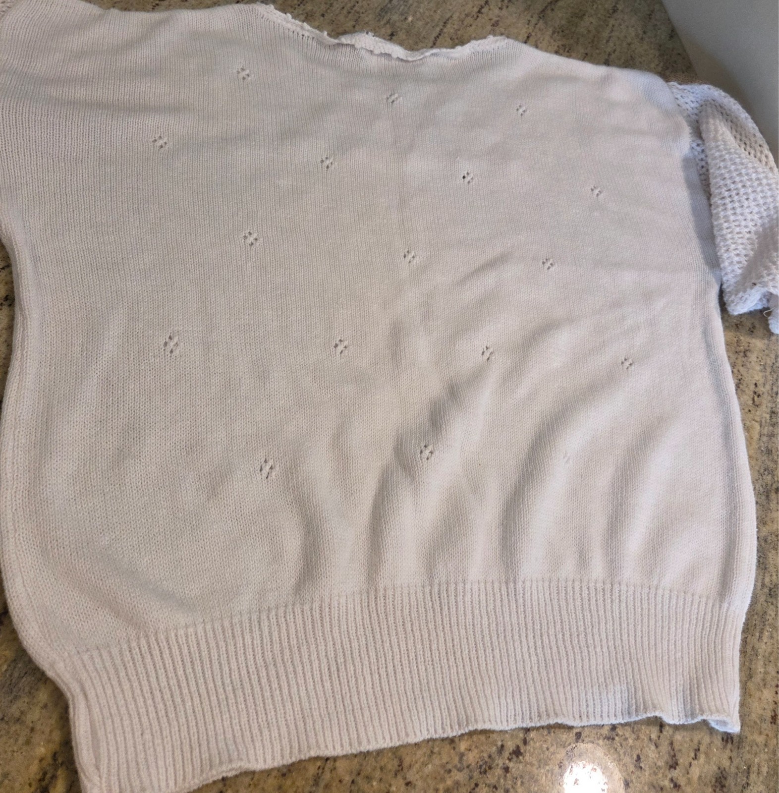 New! VTG 80s 90s Sweater Sz XL Leaf Shoulder Quirky Dolman Mesh Sleeve Maurada