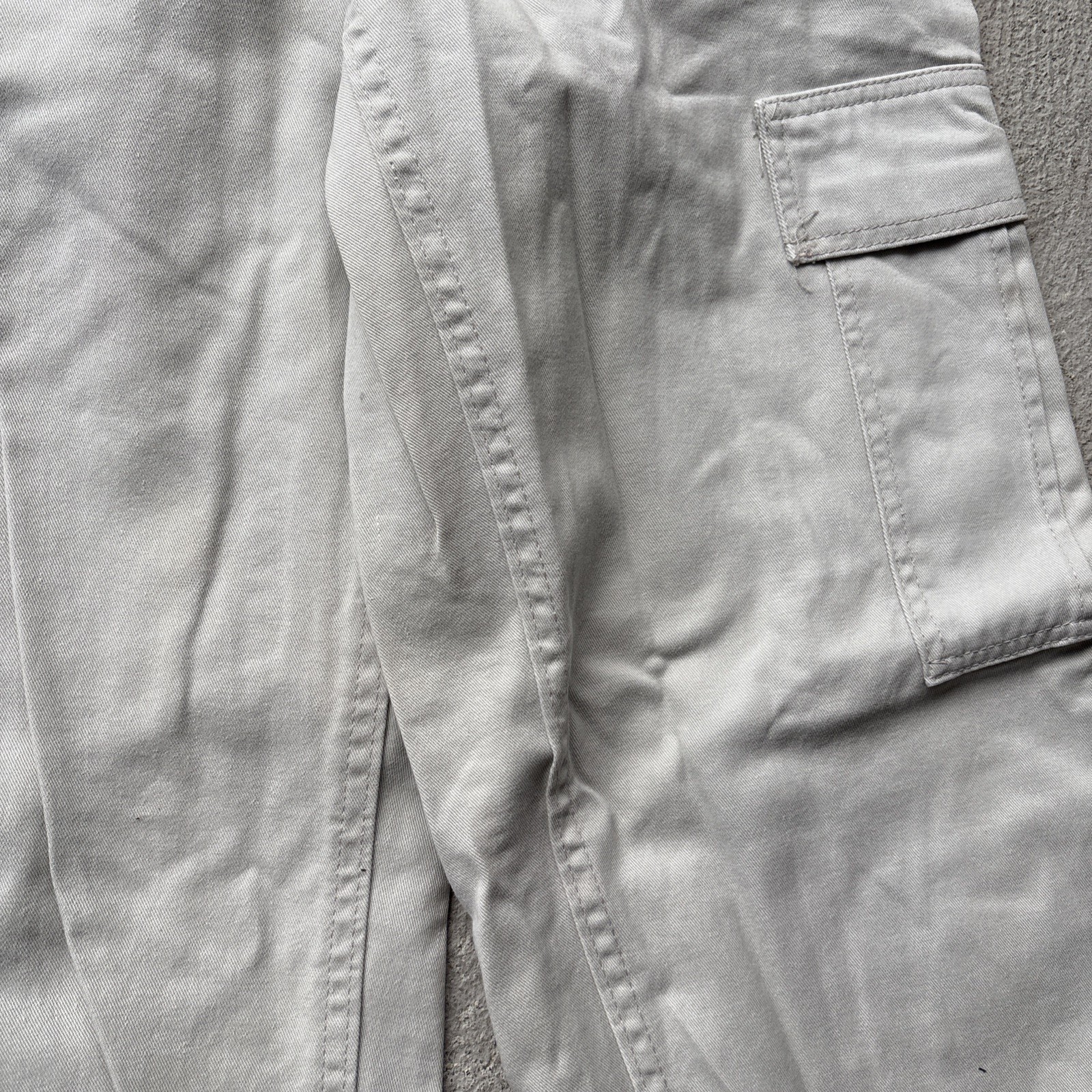 Vintage 90s LEE Cargo Pants Wide Relaxed Khaki Tan Beige USA Juniors 7 S