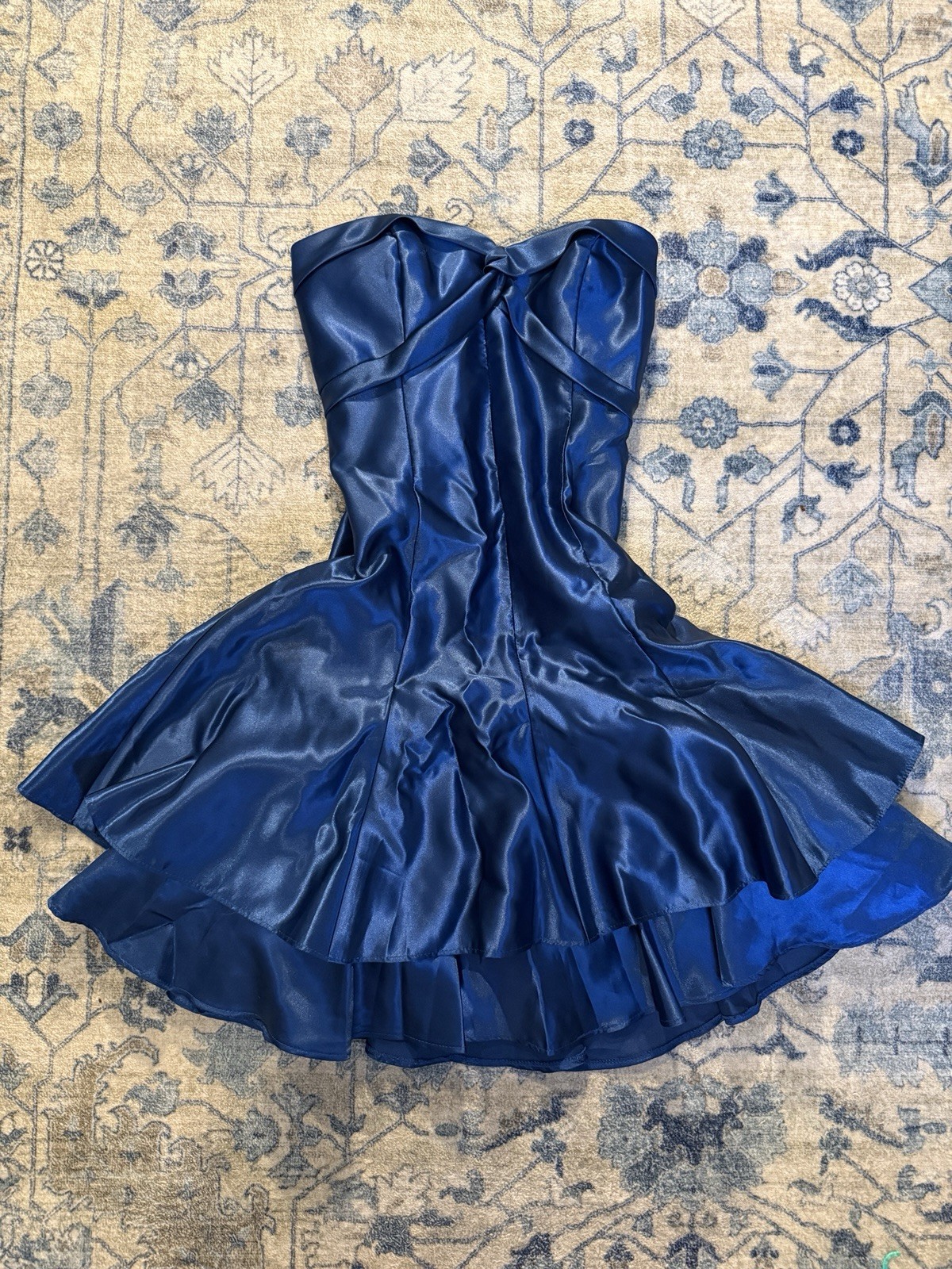 Jessica McClintock Gunne Sax Vintage 80s 90s Strapless Prom Party Gown Dress