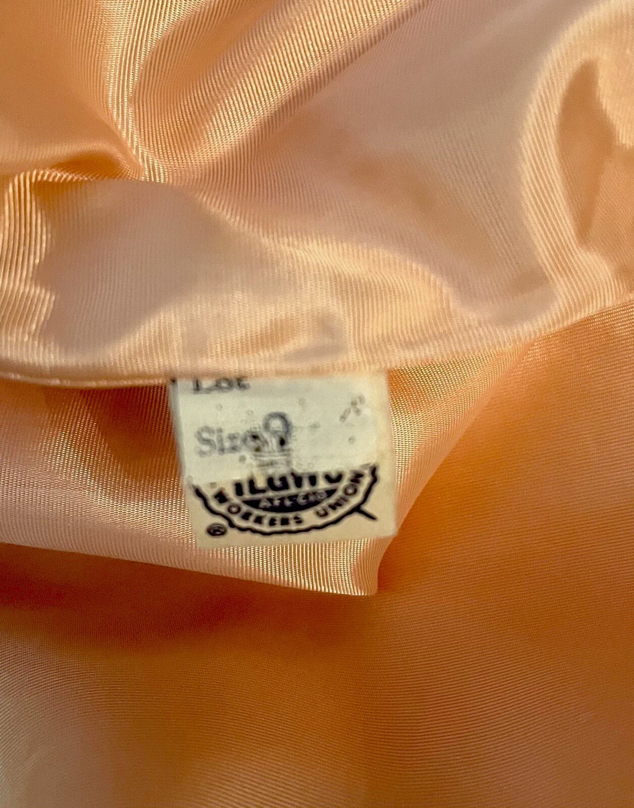 1960’s Pink Yellow Brocade Easter Spring Wedding Union Made Dress Coat Suit Sz 8