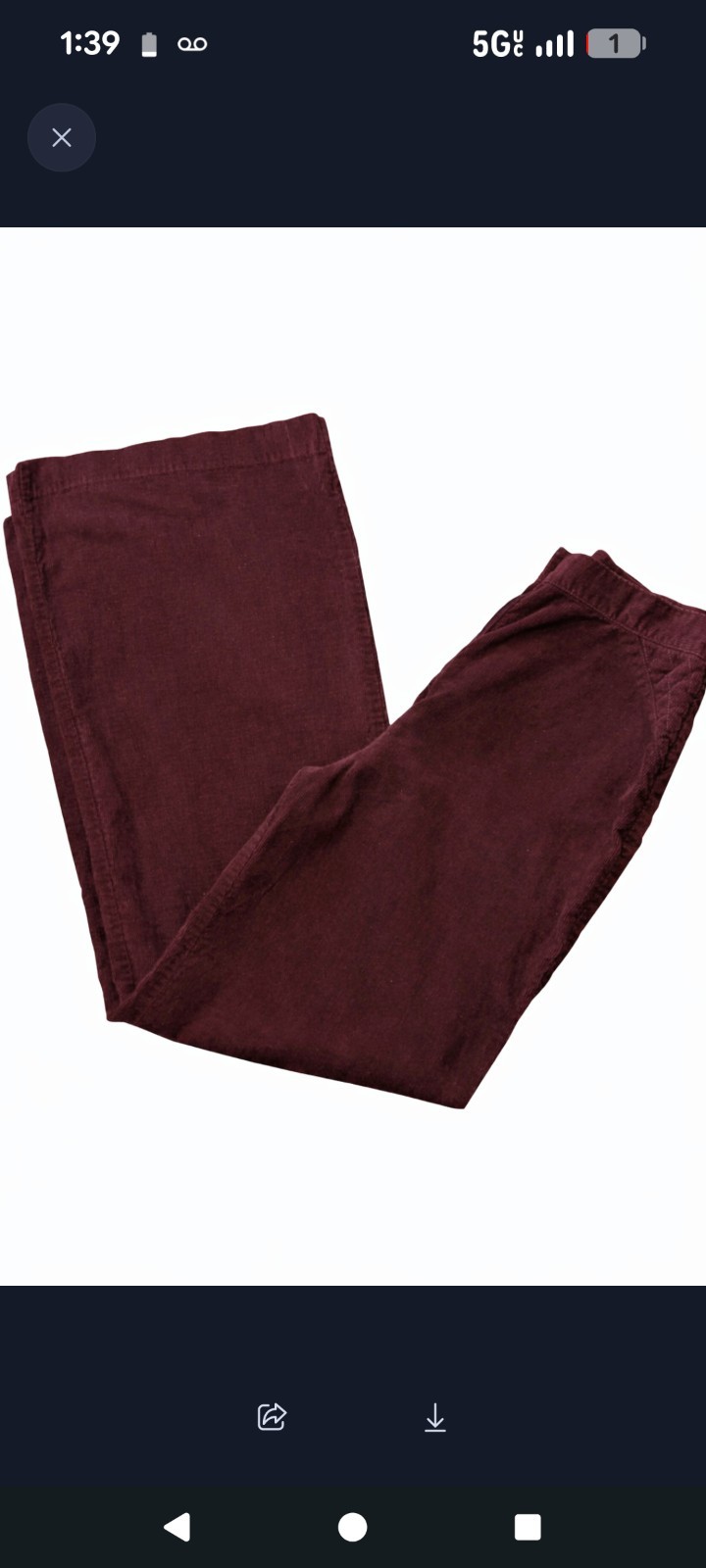 Vintage 1970s Burgundy Corduroy Bellbottoms • De Lai San Francisco • High Rise