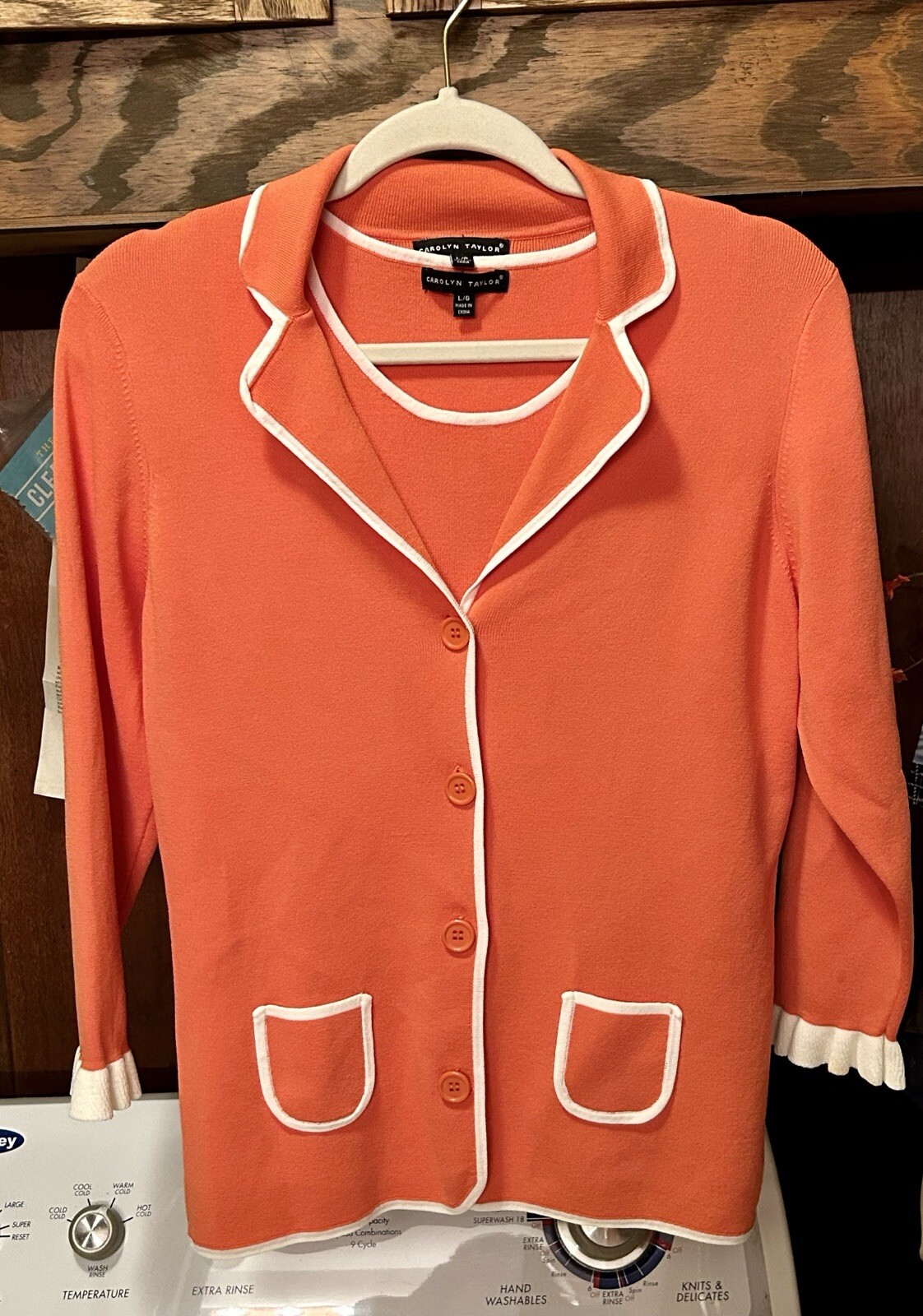 Vintage Ladies Tank Top And Matching Buttonup Jacket Size Large Fits Like A Med