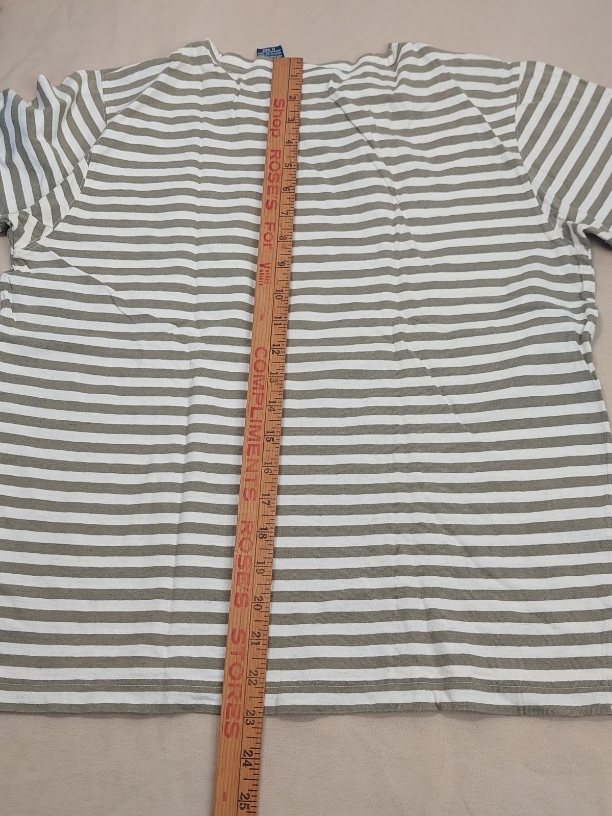 Vintage 90s Lizsport Stripe Tee Cotton Linen Top Sm Normcore Coastal Grandma