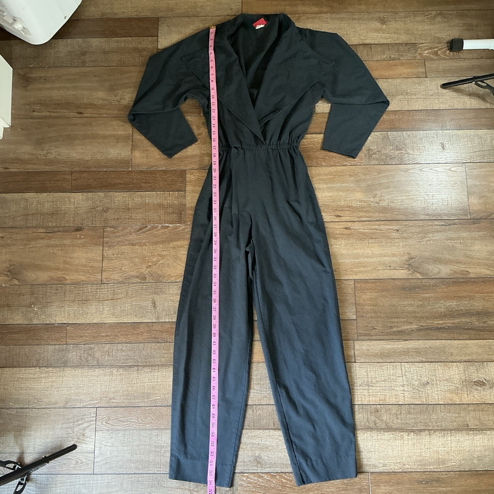 VTG Size 10 – QW Avant Garde Black Utility Jumpsuit Women’s Union USA Made #1625