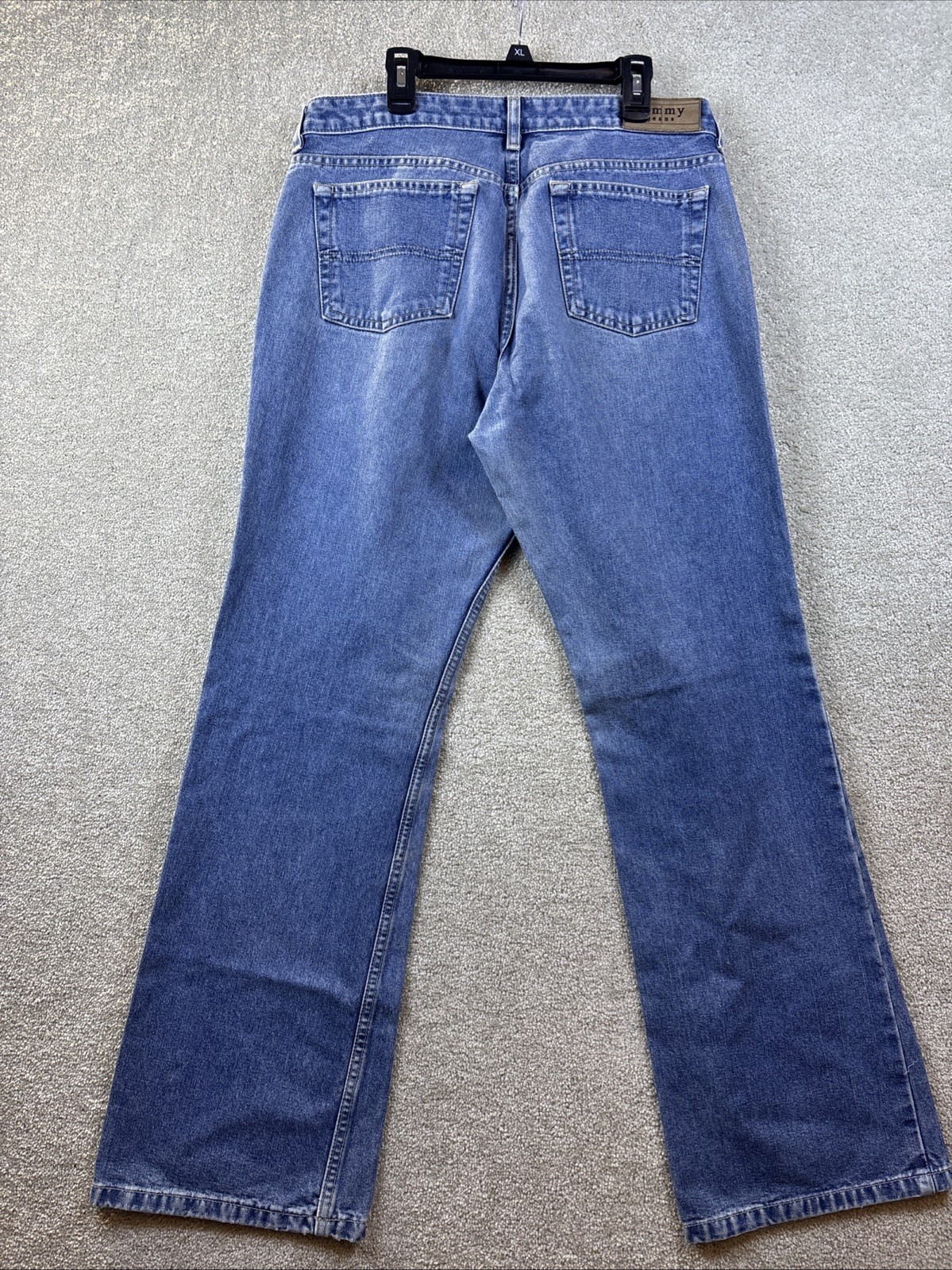 Tommy Jeans Button Fly Denim Womens 13 Junior (32×31) Blue Vintage Straight Leg