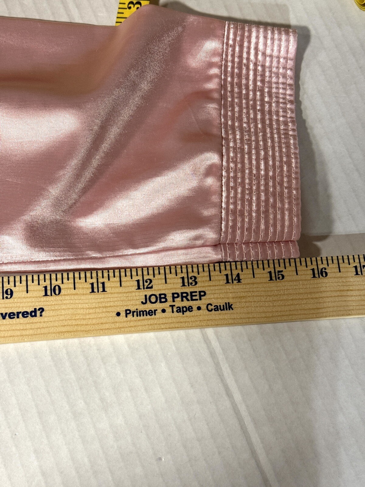 Philippe Marco Pink Satin Wrap Women Robe Size Medium VTG