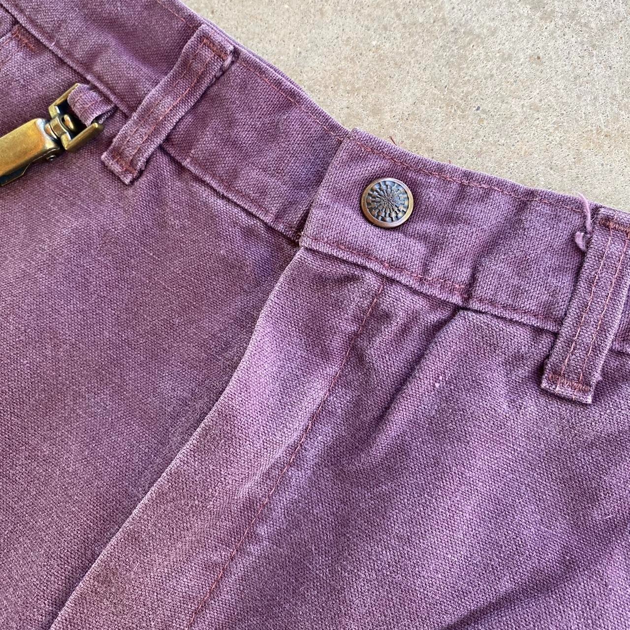 1970s Vintage Sears Jr Bazaar women’s slim purple pants 22×32