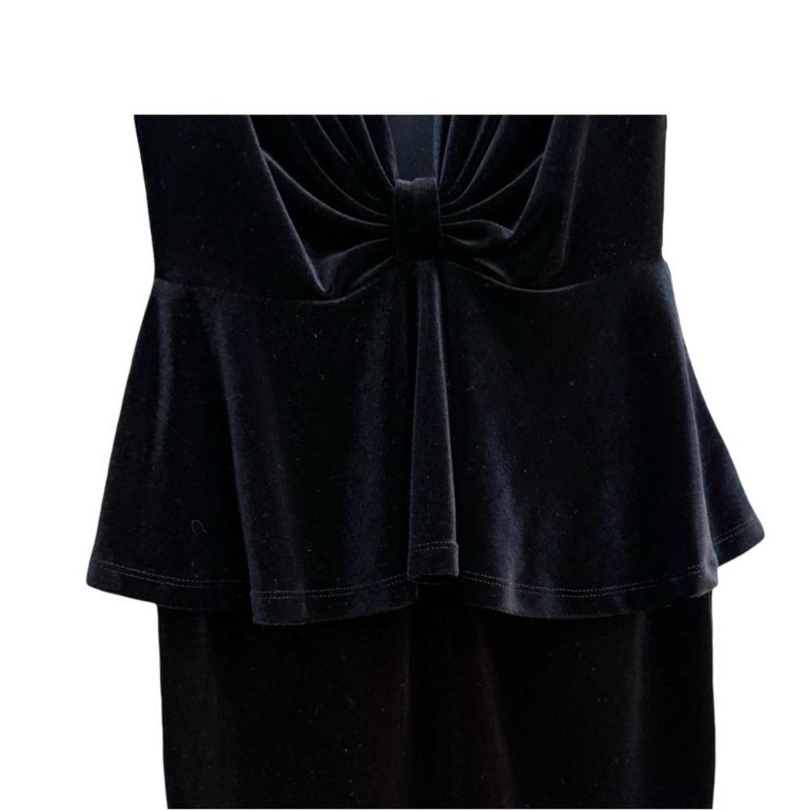 Gothic-Inspired Black Peplum Mini Dress by Foreign Exchange
