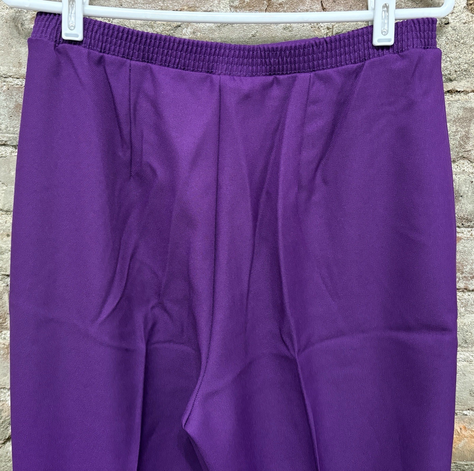Vintage DONOVAN GALVANI OF DALLAS Plum Purple Pull On Pants Women’s Size 16