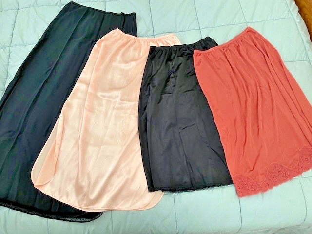 Lot of Four Vintage Half Slips Vanity Fair, Lady Lynne Size Medium Made in USA