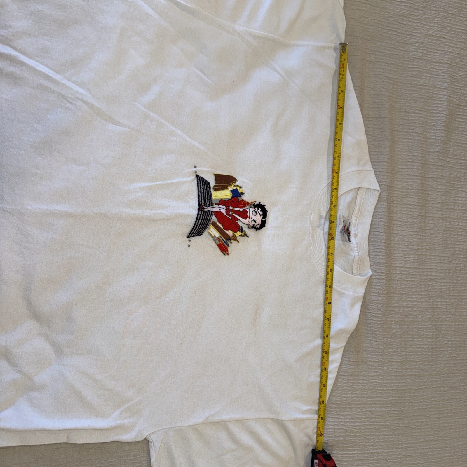 Vtg Betty Boop Shirt Women’s Sz XL Sexy Girl in the City w Rhinestones