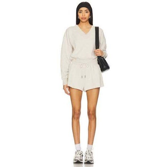 NWOT Free People FP Movement Intercept Romper Size Large in Heather Gray