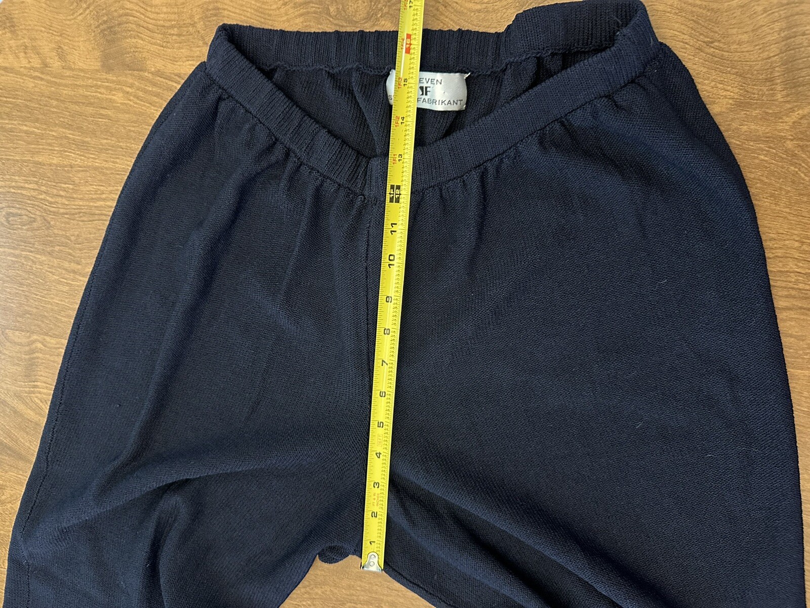 Steve Fabrikant Pants Womens 1X Navy Wool Blend Vintage Made In USA 29×30