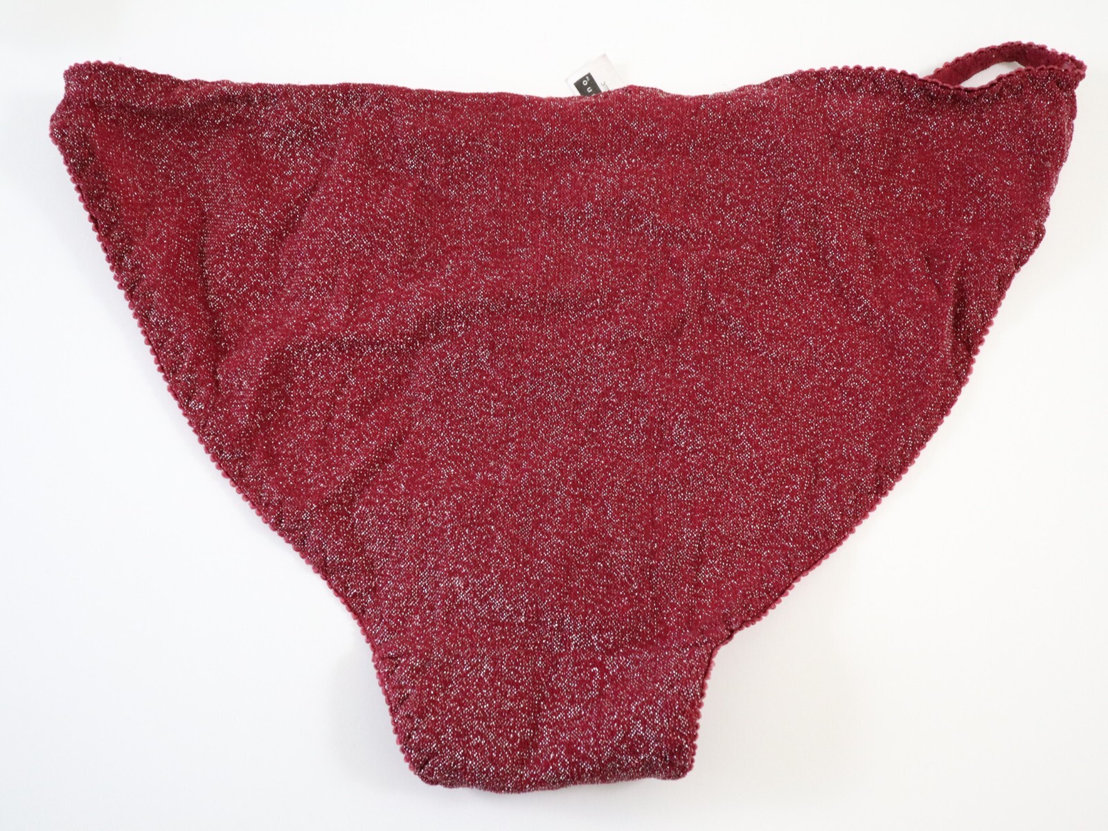 True Vintage Ellemenno 90s Y2K Shiny Glittery String Bikini Panty LARGE