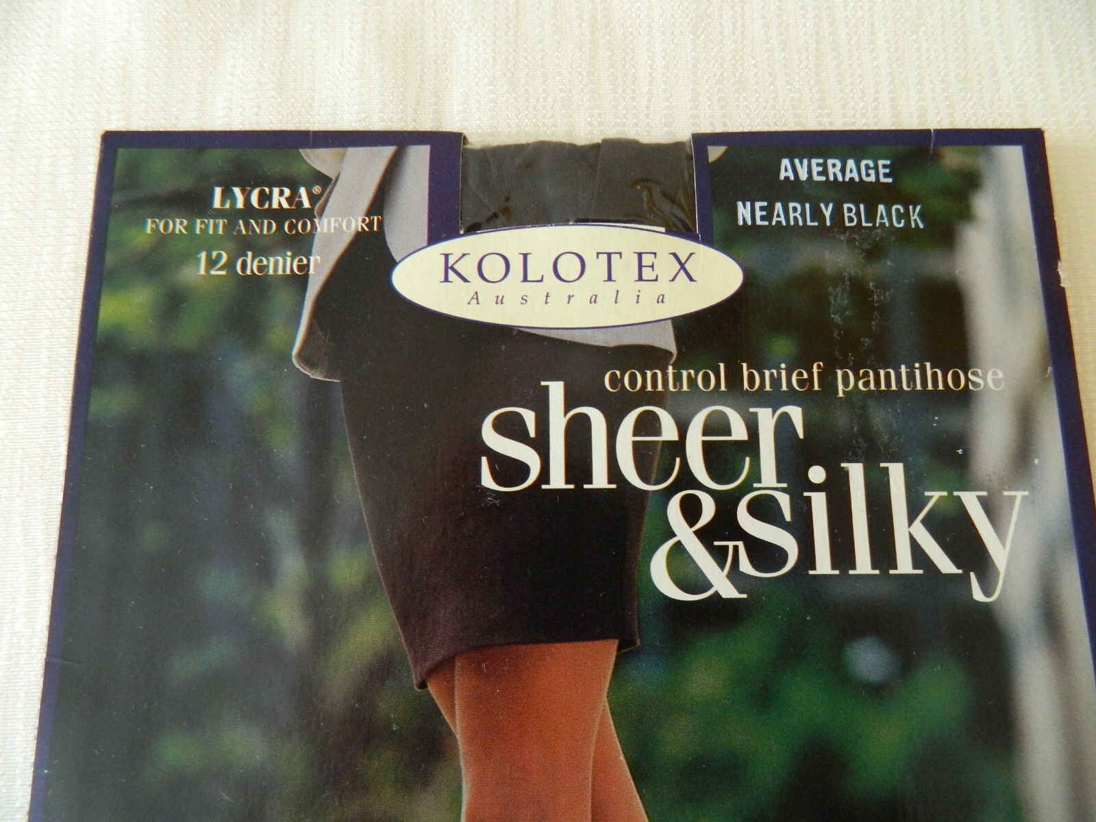 KOLOTEX Pantihose SHEER & SILKY Lycra Nearly Black Ave,Black Ave,Ink Navy Tall