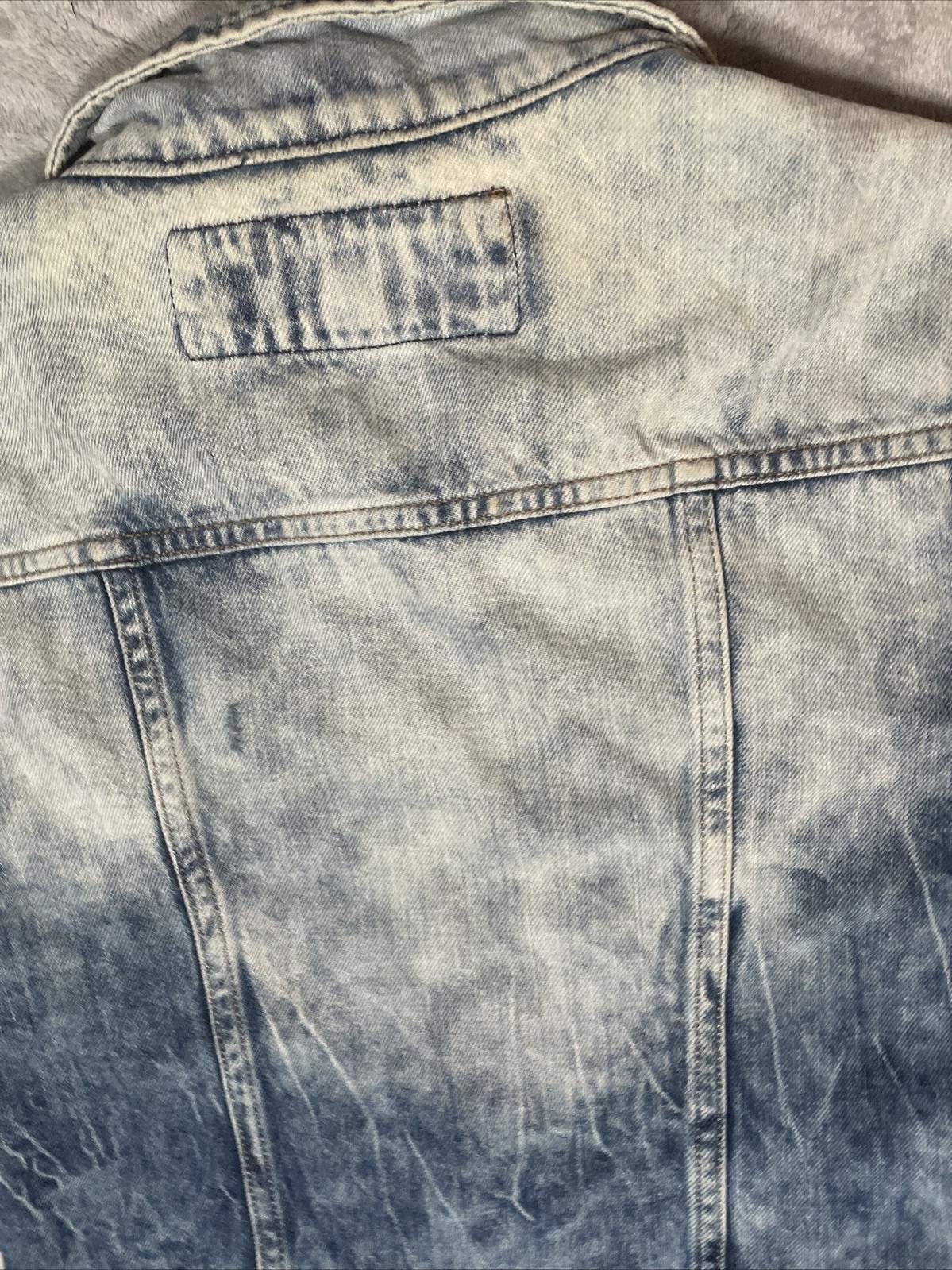 Vintage Denim Jacket Acid Wash Distressed Limited Express EXP 1980’s Sz Small
