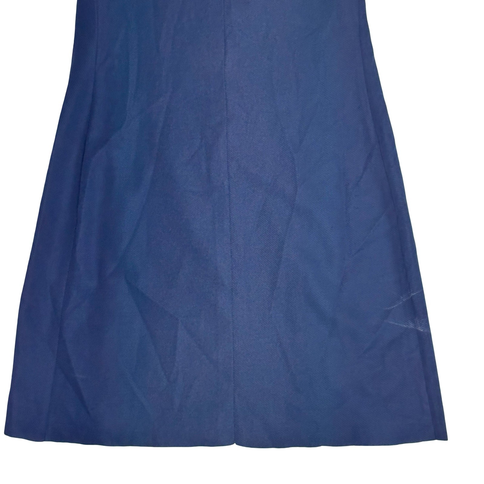 Vintage 60s 70s Mod Nautical Sailor Dress Blue Crimplene Upcycle Sewing Project
