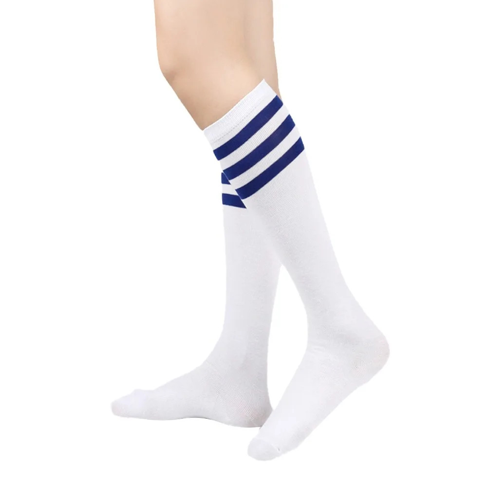 Black White Striped Long Socks Women Sexy Over Knee Thigh High Socks Over The
