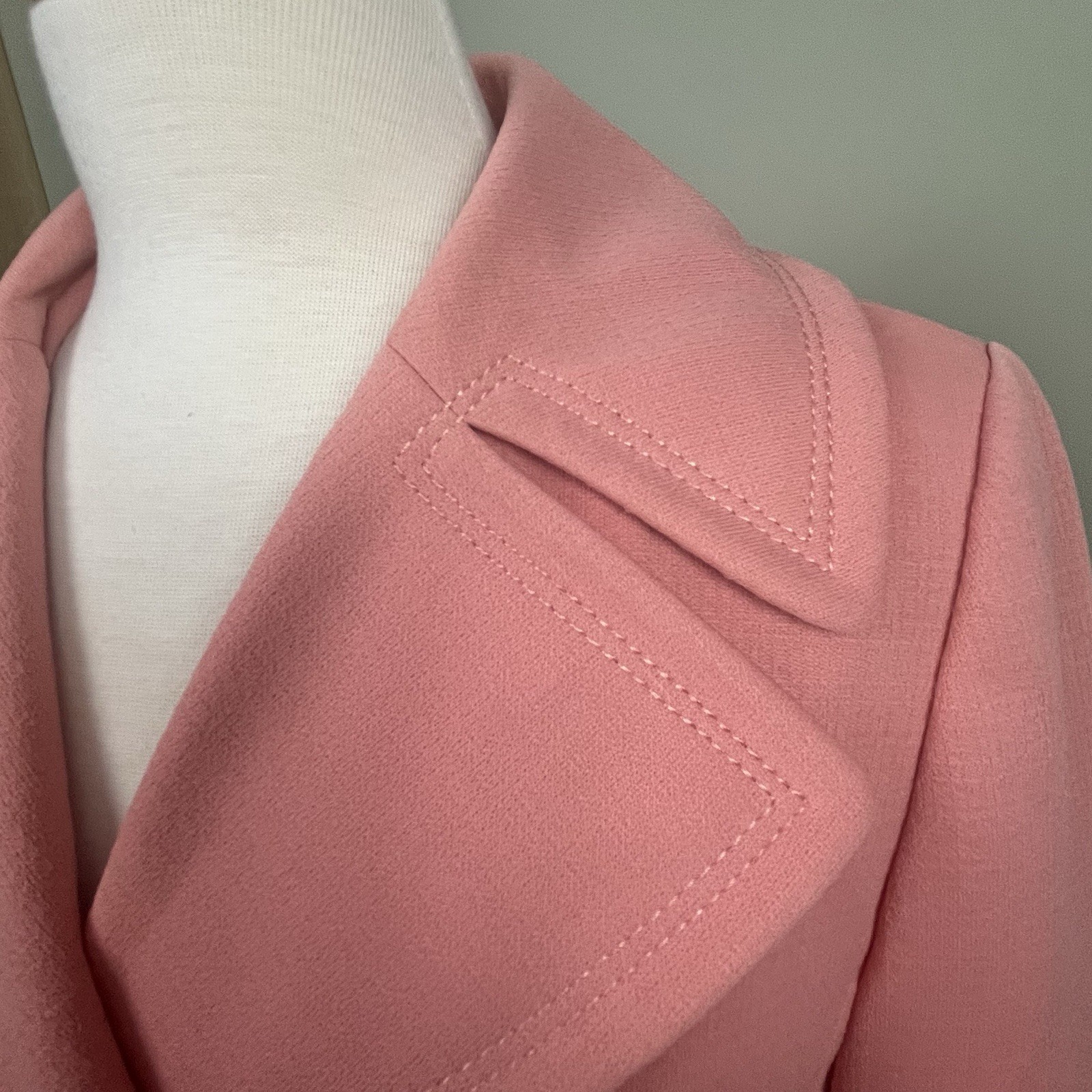 Vintage Bromleigh Women’s Overcoat Pink Full Button Up Size Medium/Large