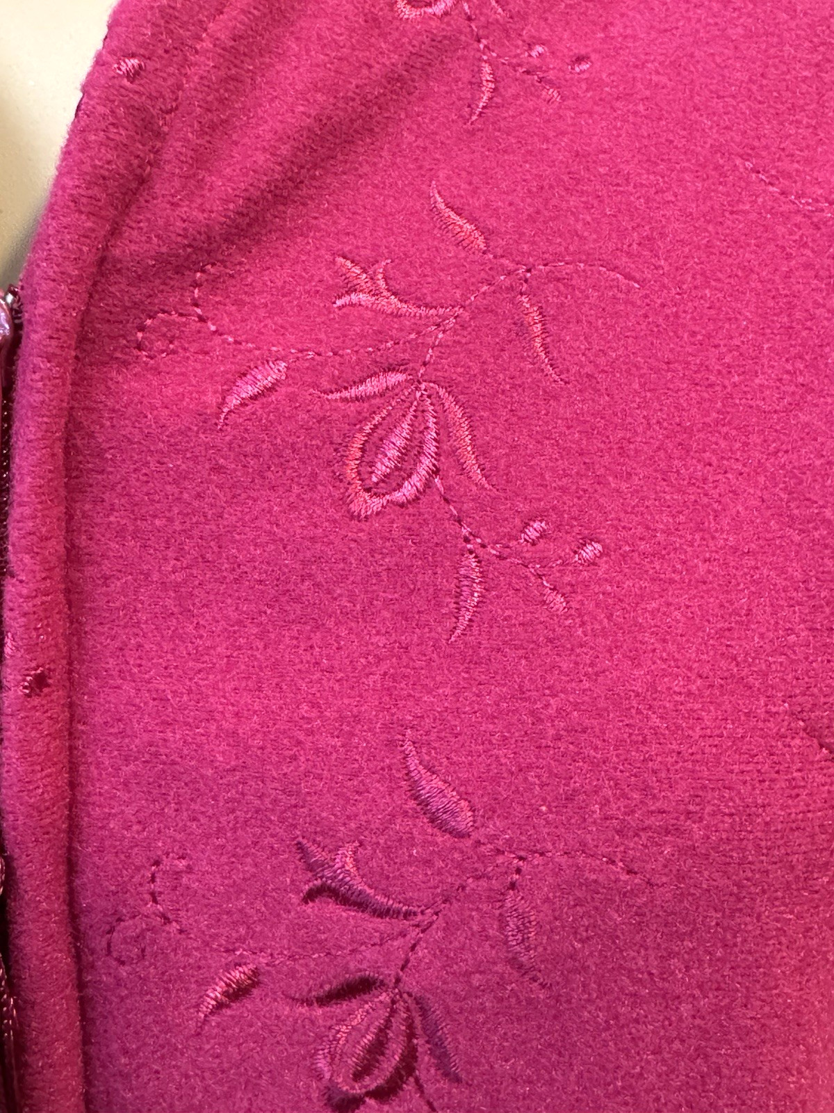 VTG Shadowline Bed Jacket Robe Embroidery Details NOS w/Tag 80’s Cottagecore S/M