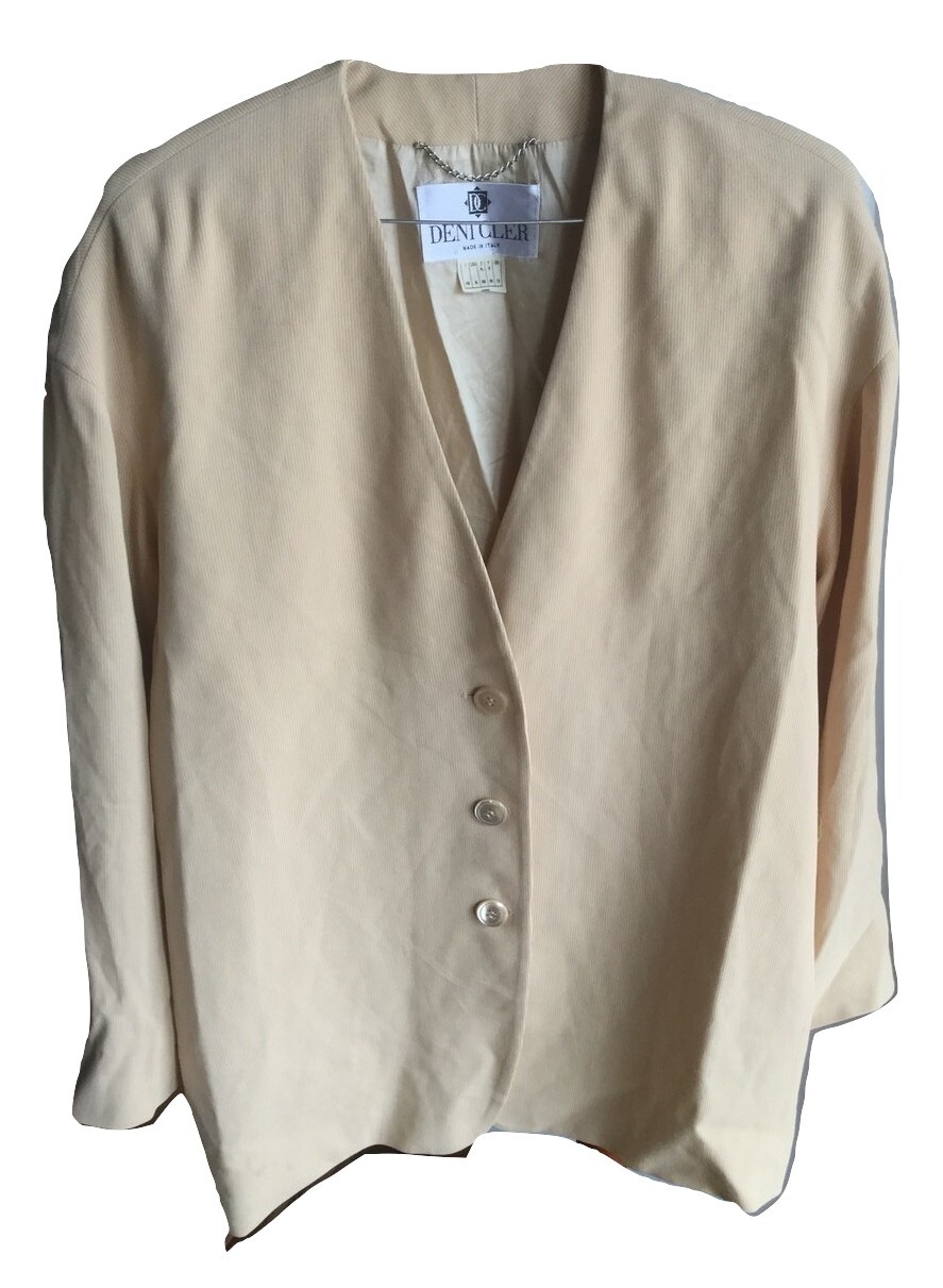 DENI CLER MILANO women’s jacket blazer jacket made in Italy vintage 80s size 42