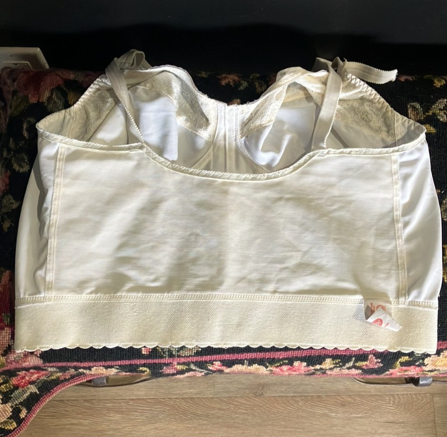 Vintage Bi-flex Unlined Longline Bra 44B Front-closure 1960s 70s