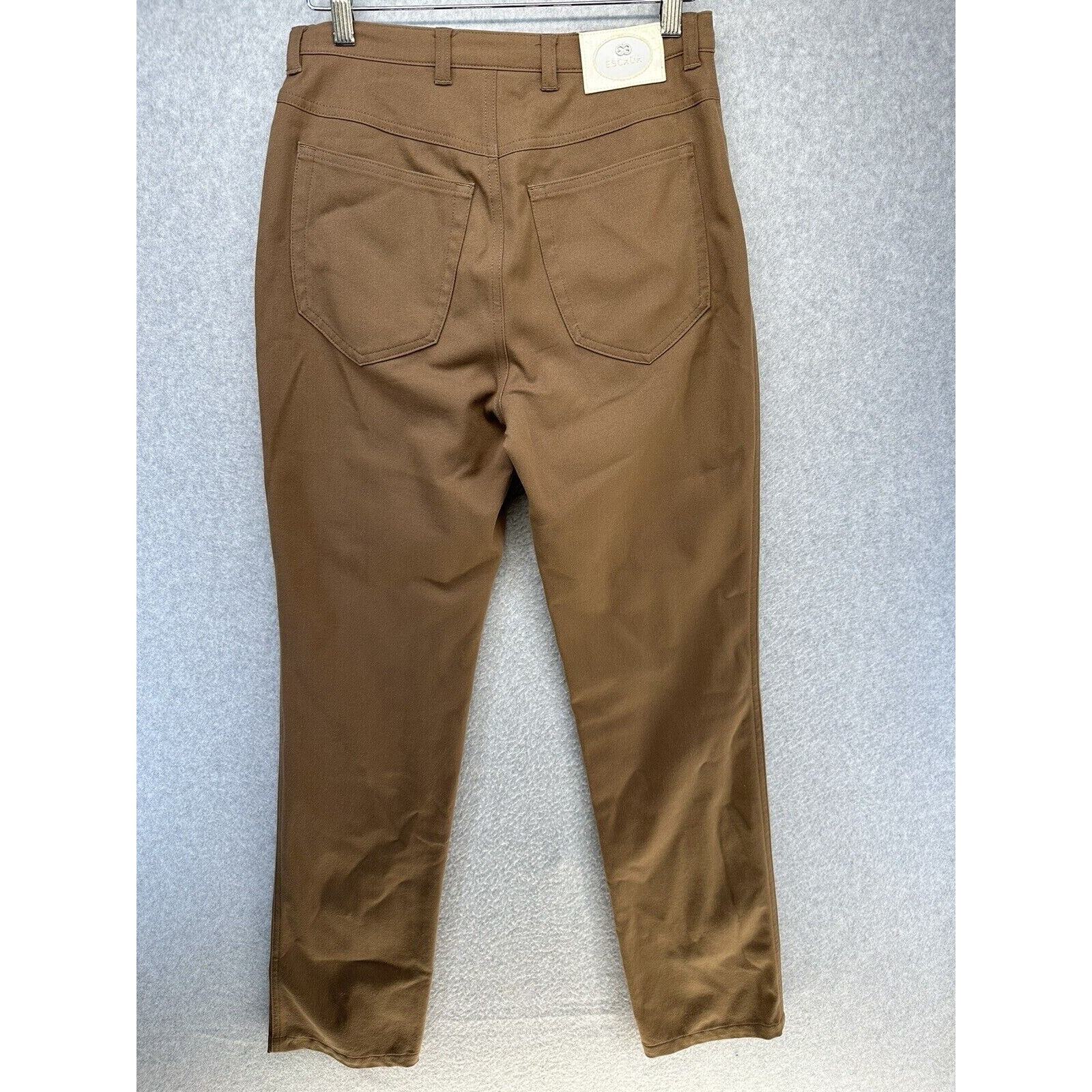 Escada Vintage Womens Pants Size 36 Brown Straight Leg With 5 Pocket Design