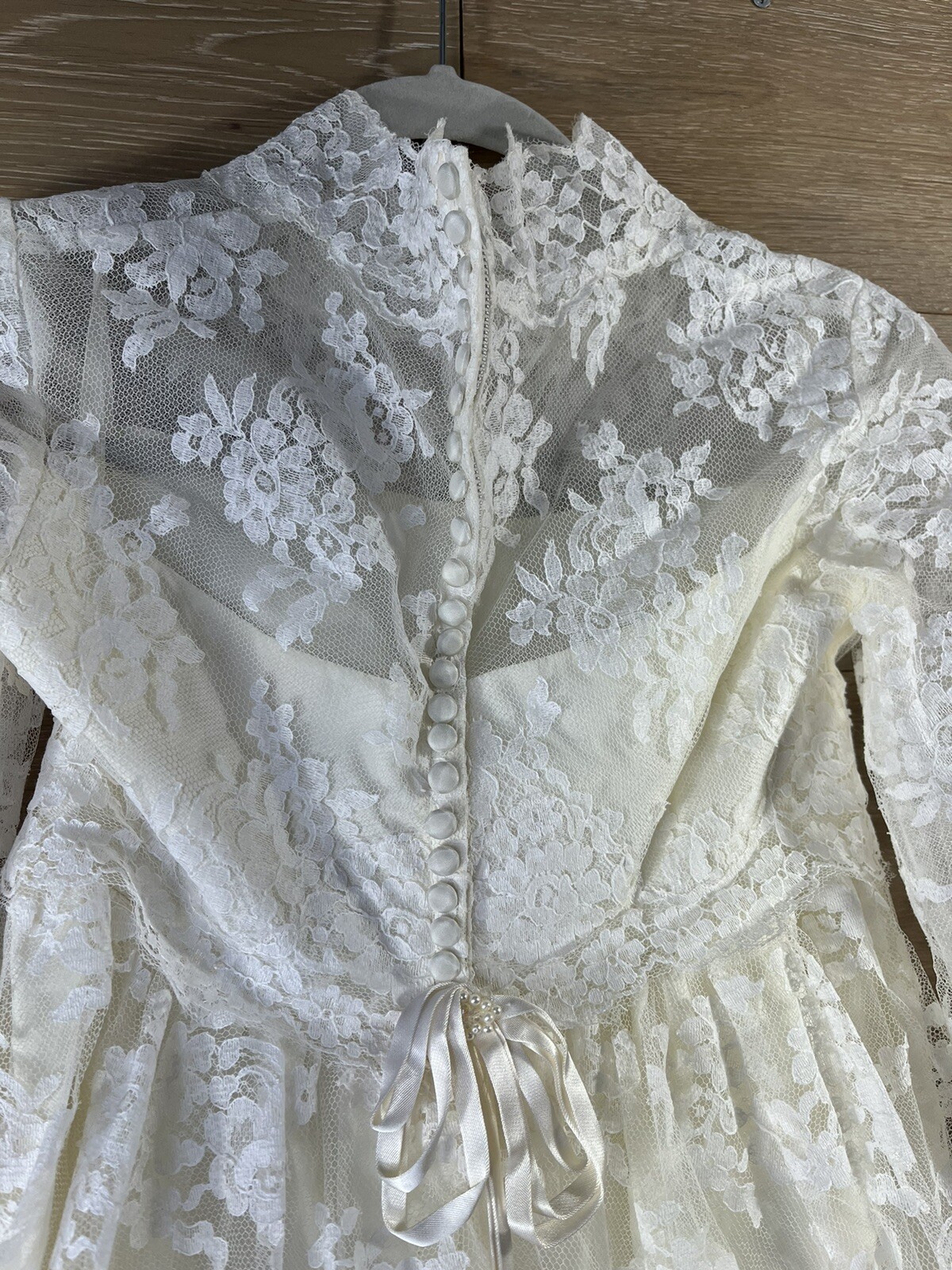 Wedding Dress Alfred Angelo Original by Edythe Vincent Vtg 60s Size 7