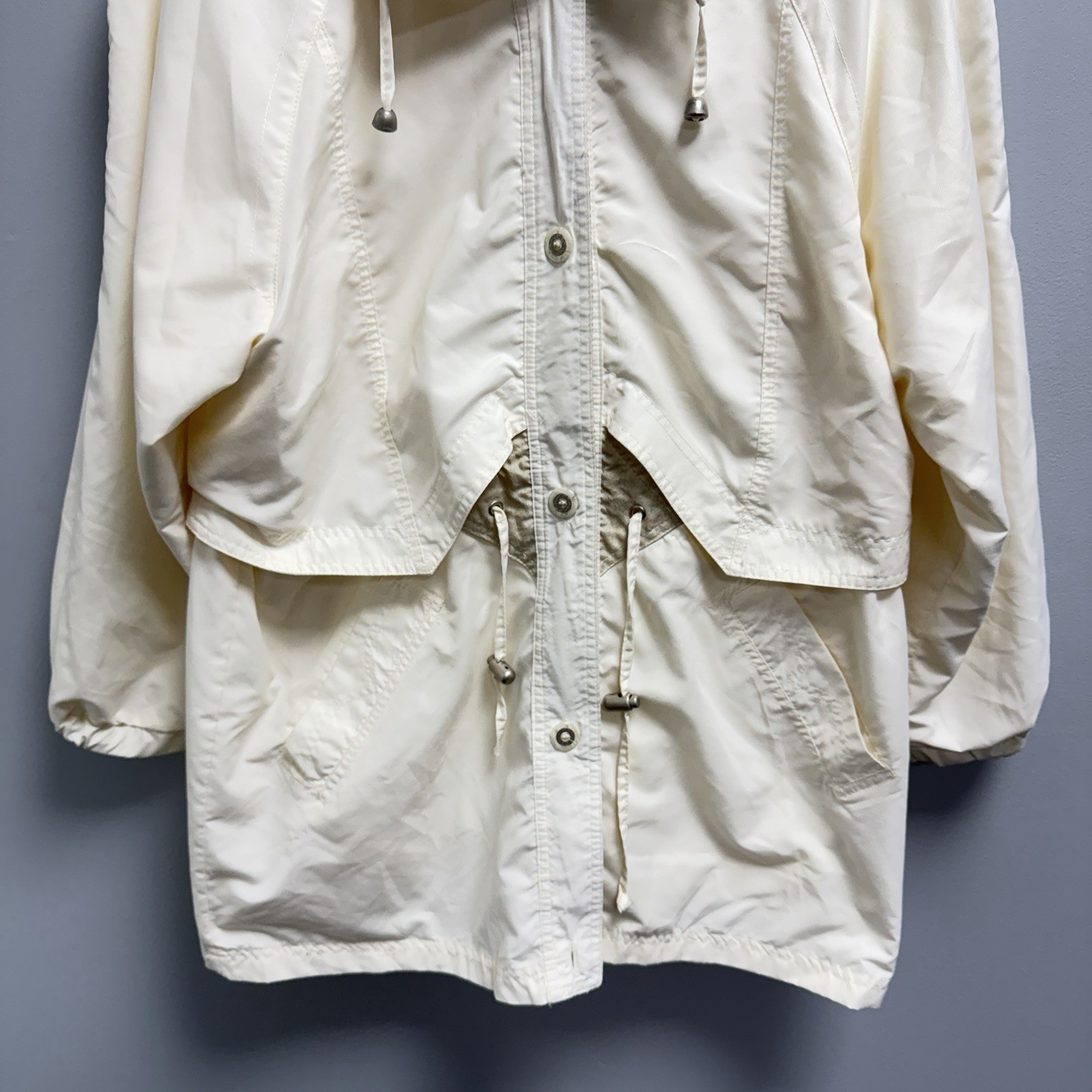 Vintage CS Current Seen Jacket Windbreaker Ivory & Gold Size S