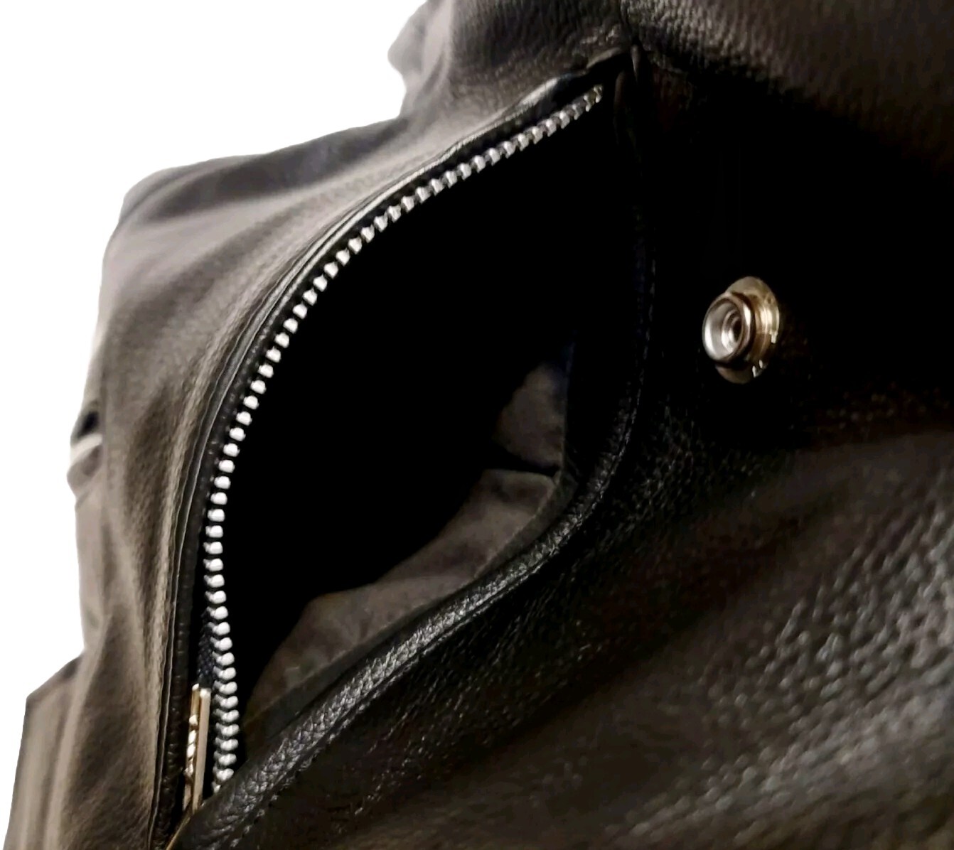 EXCELLED New York Vintage Women’s Sz 6 Leather Biker Moto Jacket 20849 YKK Black