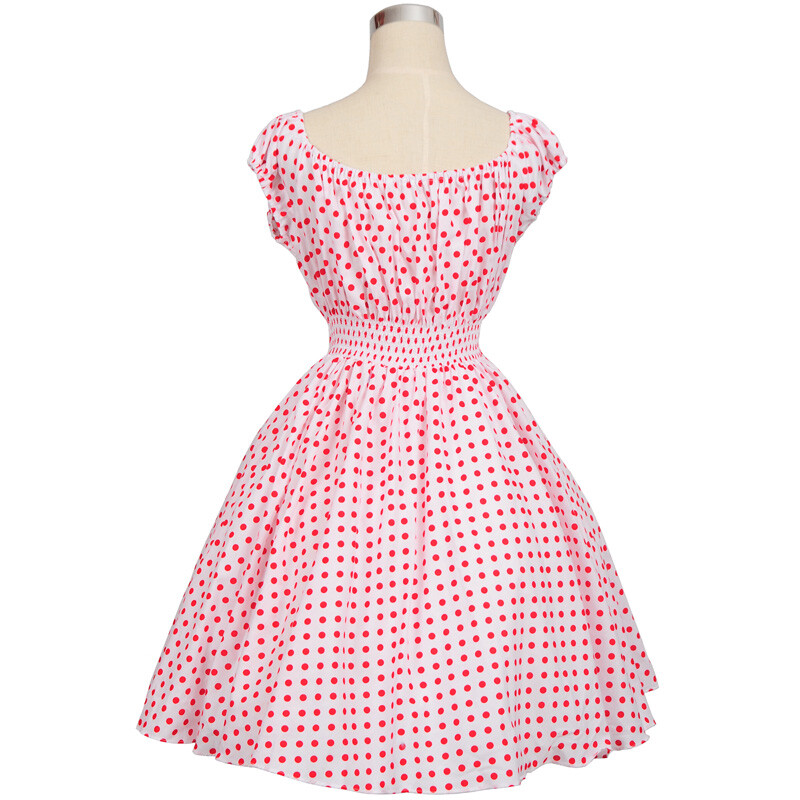 Summer 50s 60s 70s Vintage Retro TEA Dress Rockabilly Party Swing Dress One Size