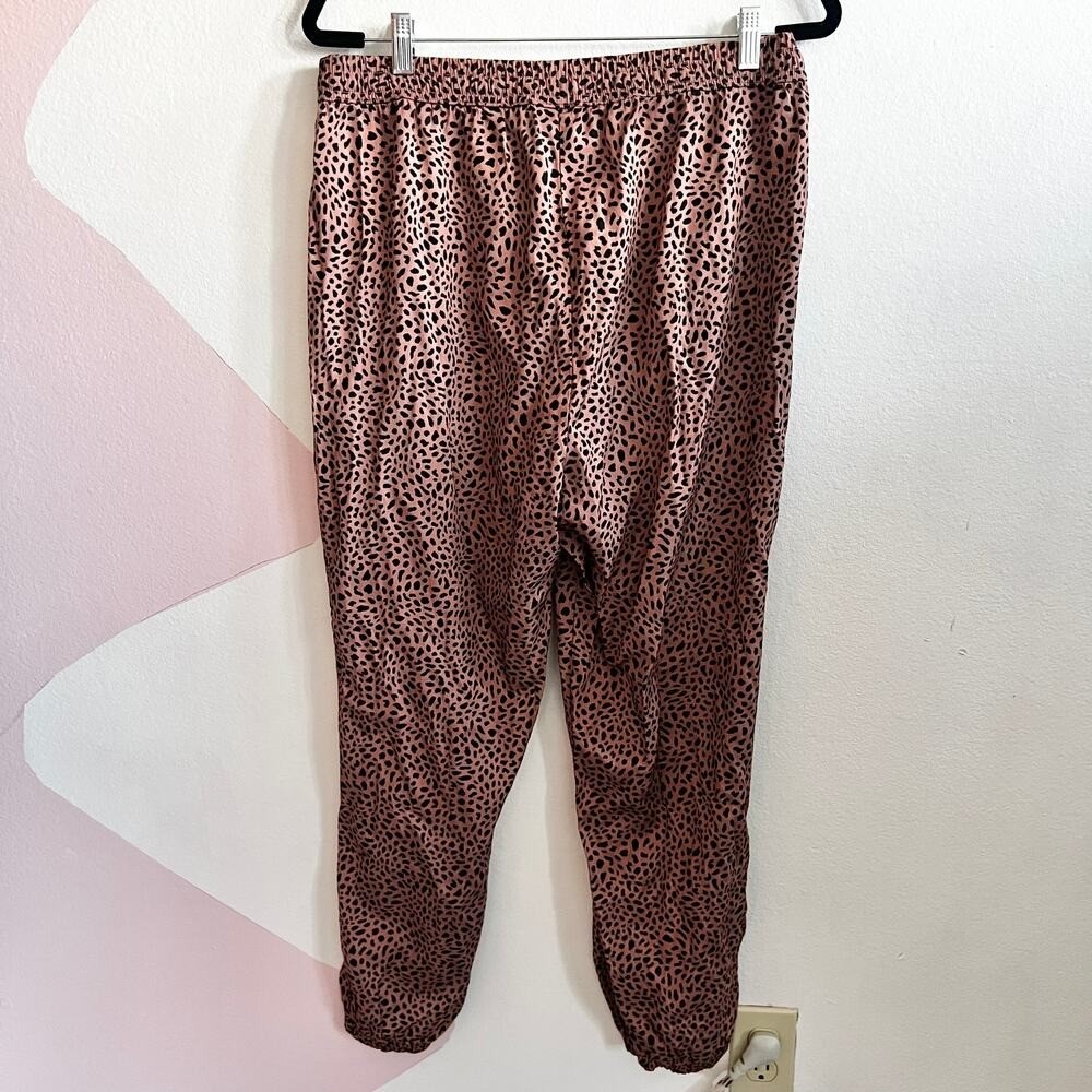 Victoria’s Secret PINK Joggers Women’s Large Leopard Print Lounge Y2K Coquette