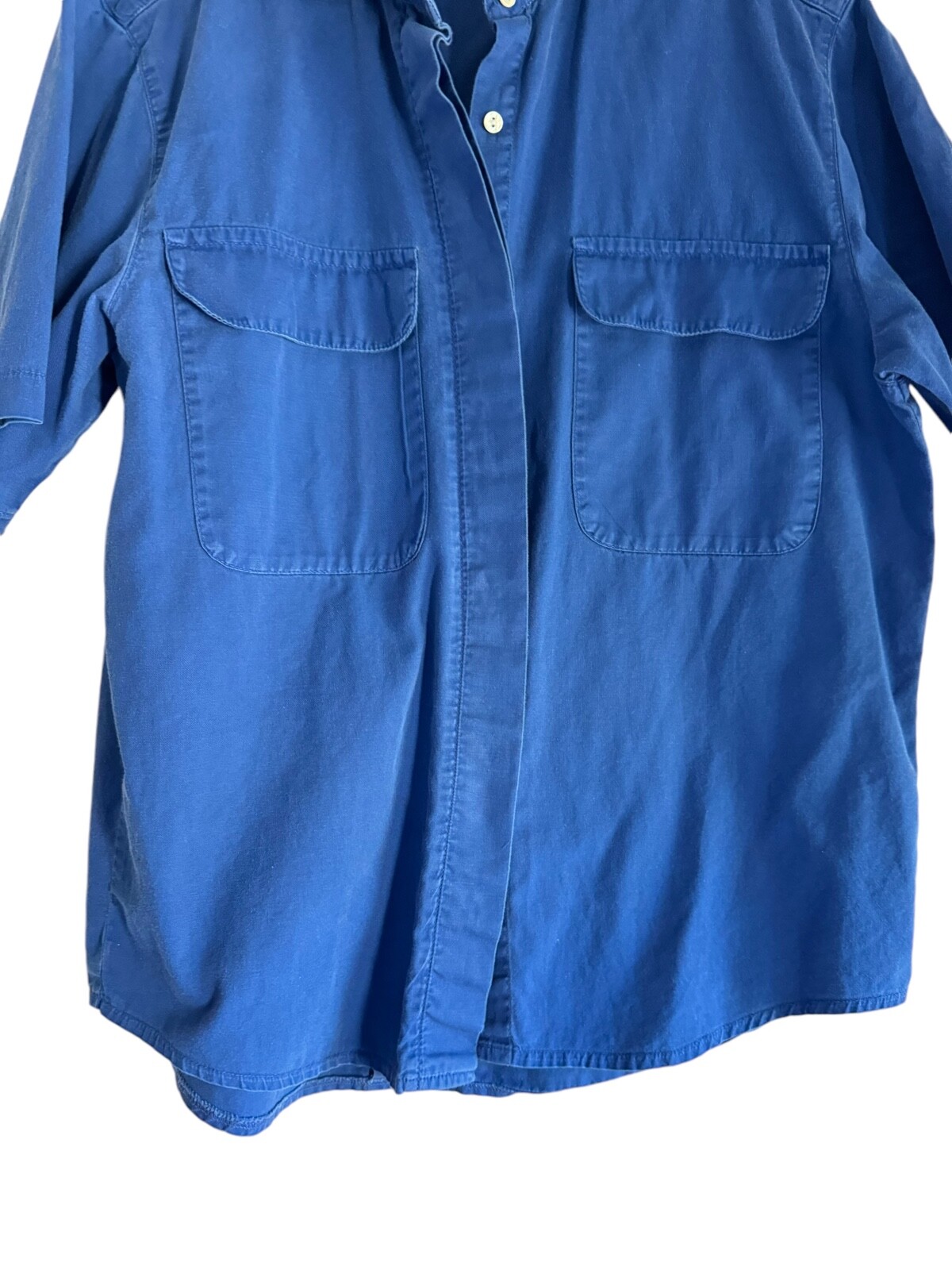 Vintage Silver Fern Blue Ladies large Camp Shirt New Zealand