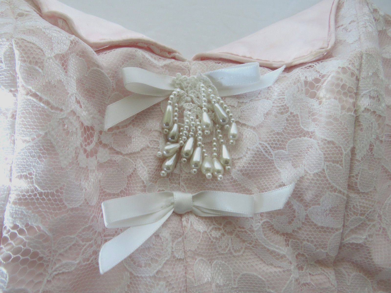Vtg 1980s Flirtations Prom Gown quinceañera Belle Maxi Dress Princess Pink Lace