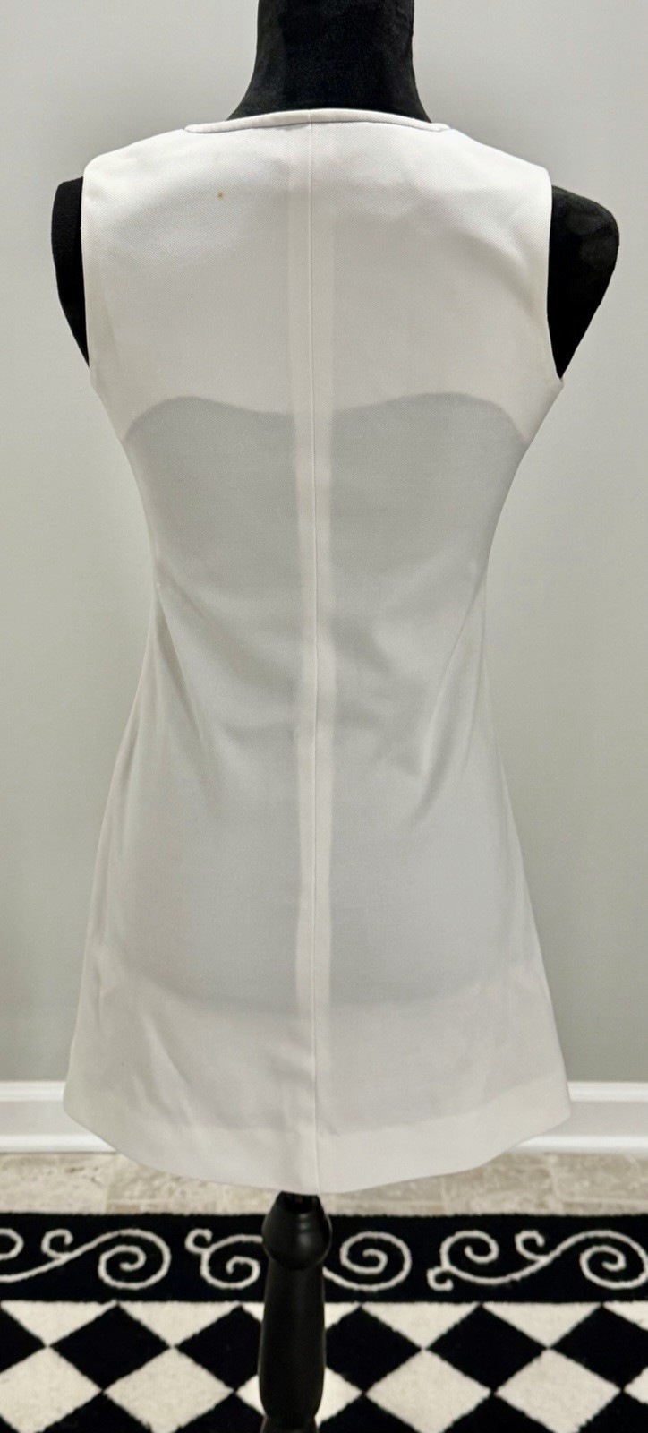 2 Vintage 1970s Women’s Navy & White/Off White Dresses