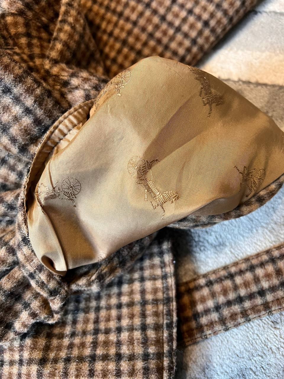 celine vintage wool coat houndstooth sherlock holmes