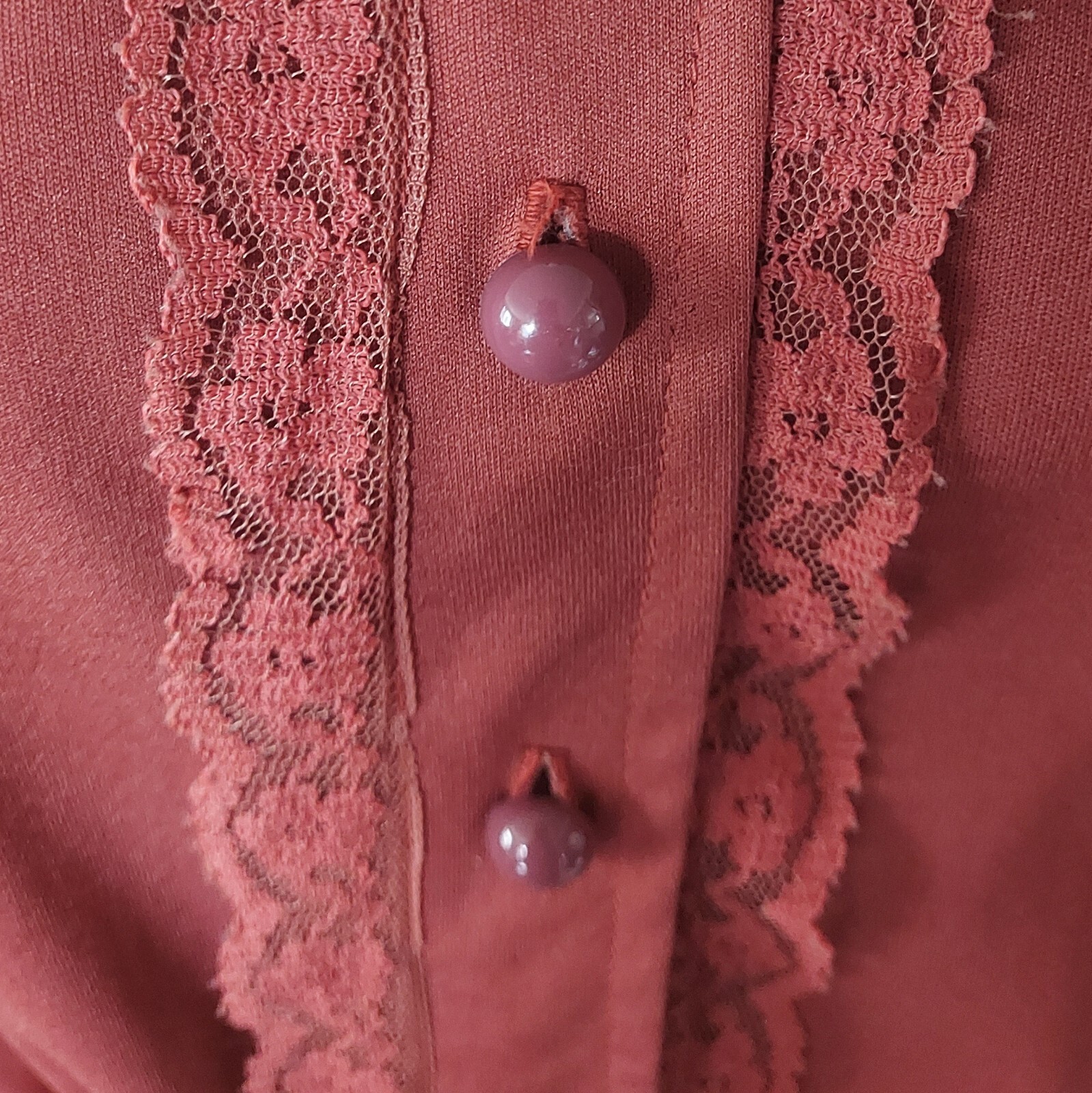 Vintage 1960s Richard Shops High Neck Lace Dolman Peplum Mod Victorian Blouse