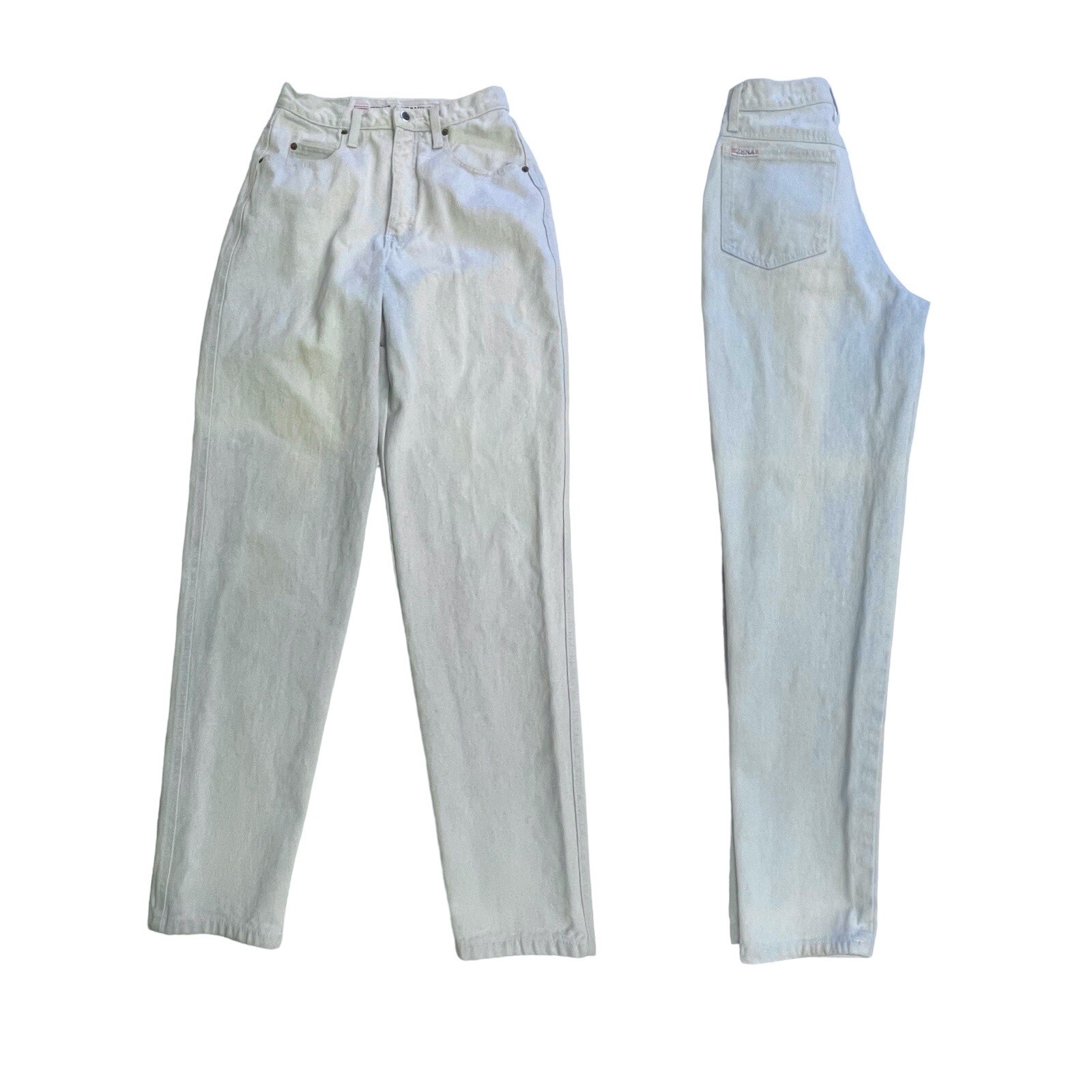 Mom Jeans Women’s Size 7 Vintage ZENA High Rise Tapered Leg Acid Light Wash