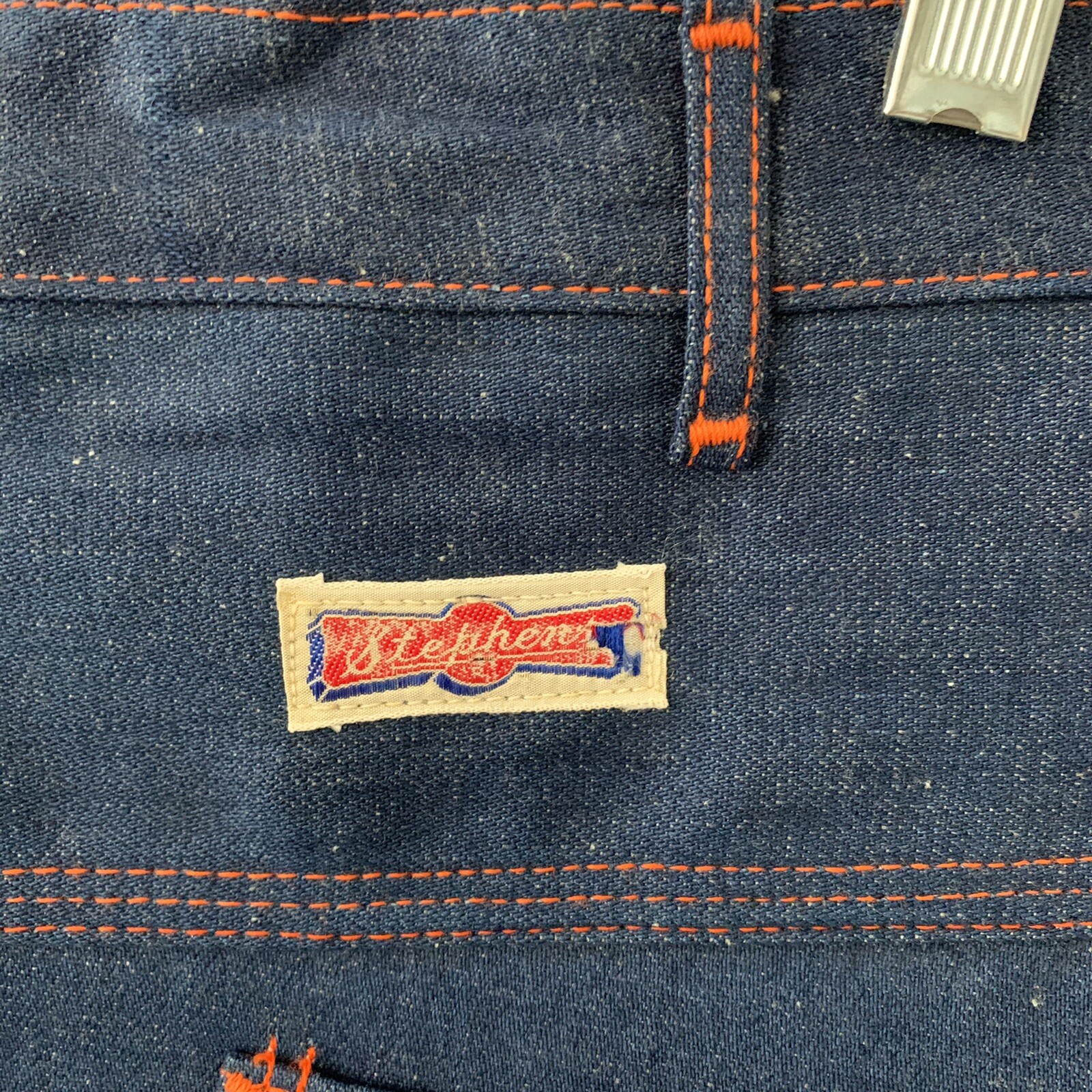 Vintage 1950’s Stephens Sanforized NWT Side Zip High Waist Denim Shorts SZ.XXL