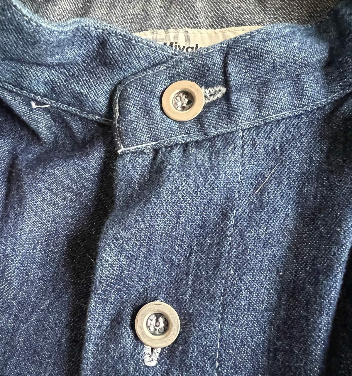 80s 90s Indigo Denim Coat Dress Issey Miyake Plantation OSFM Avant Garde
