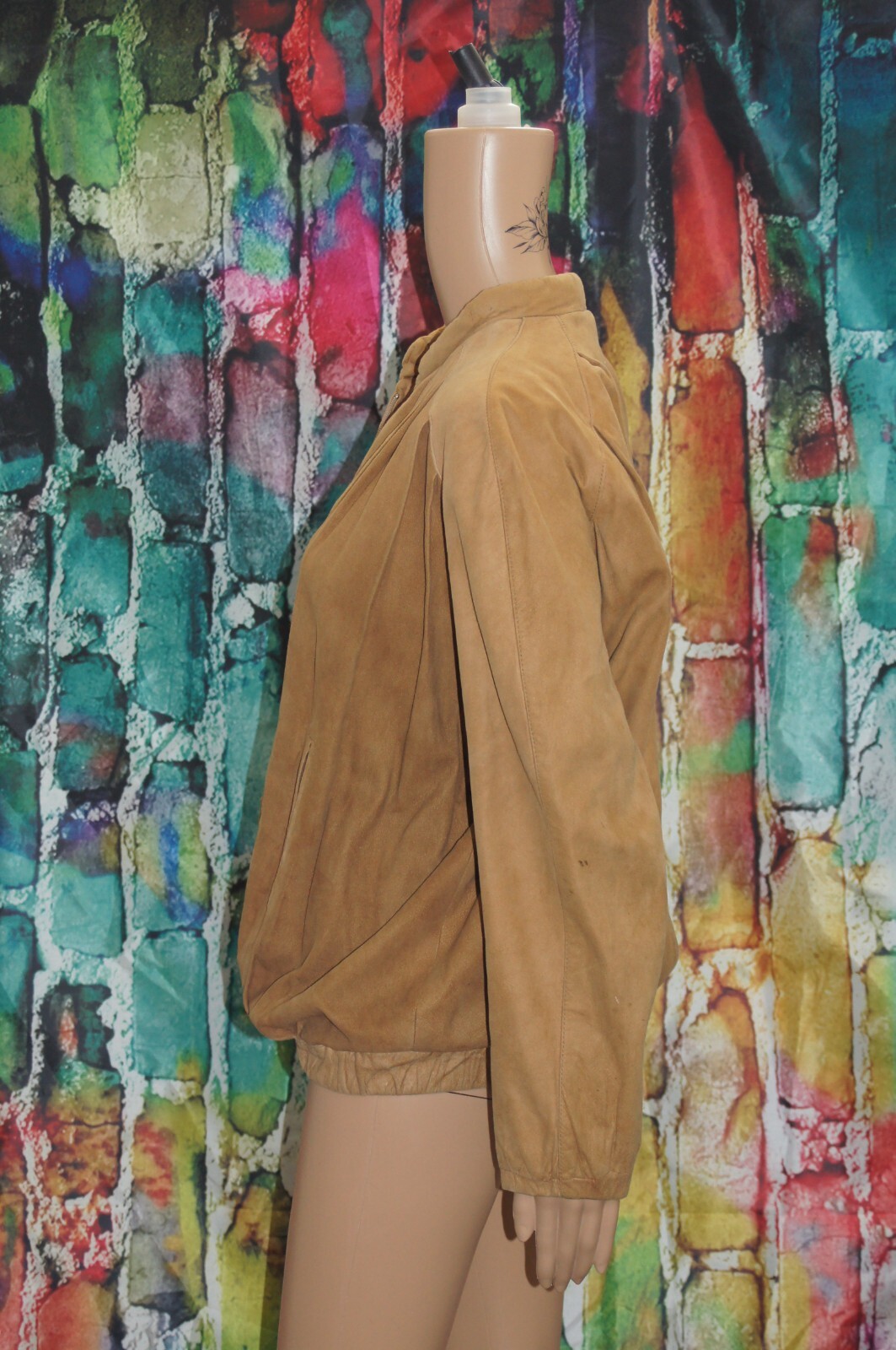 Vintage Jacobson’s Tan Leather Blouson Jacket size 10