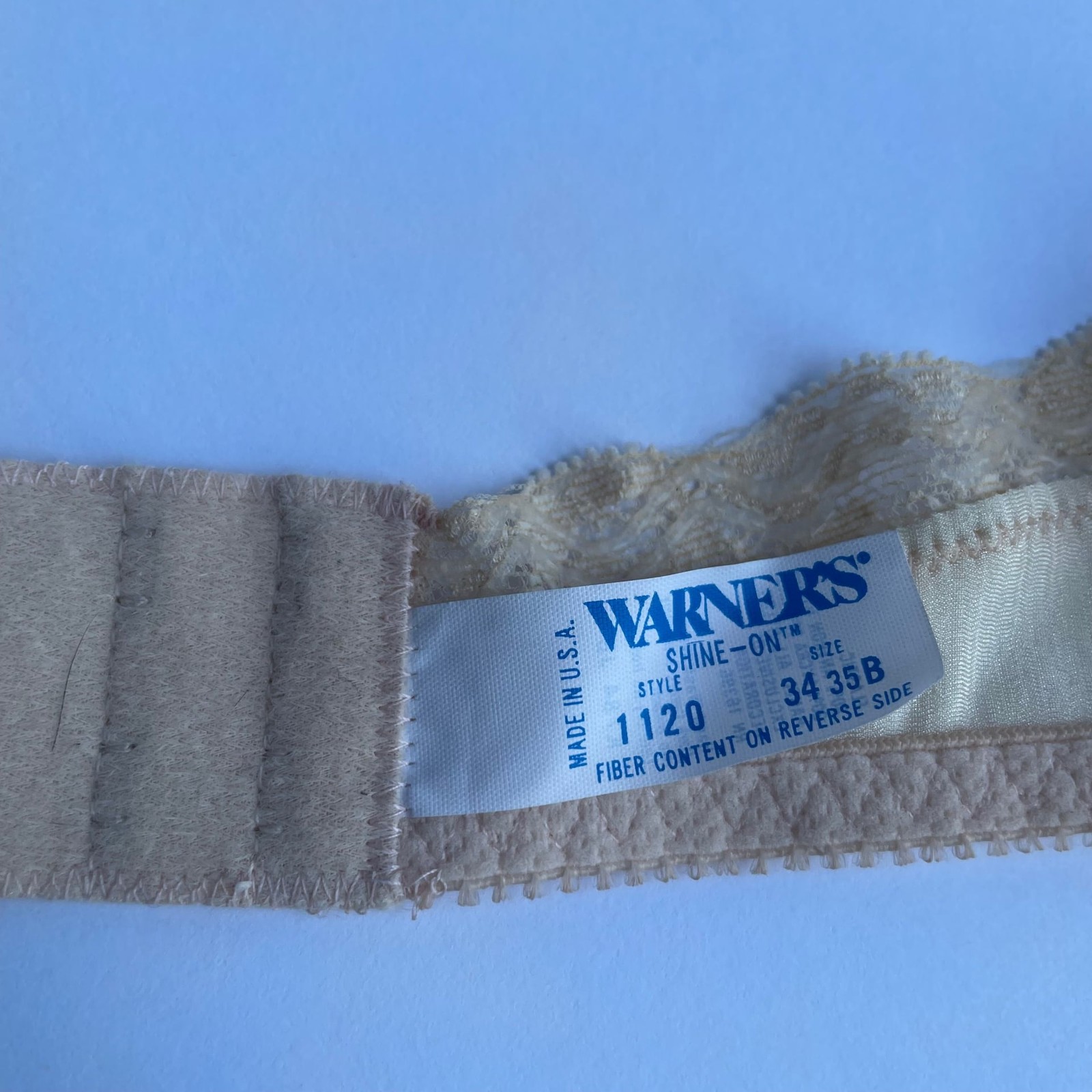 Vintage 1980s Warner’s Underwire Strapless Bra 34B Style 1120 RN16396
