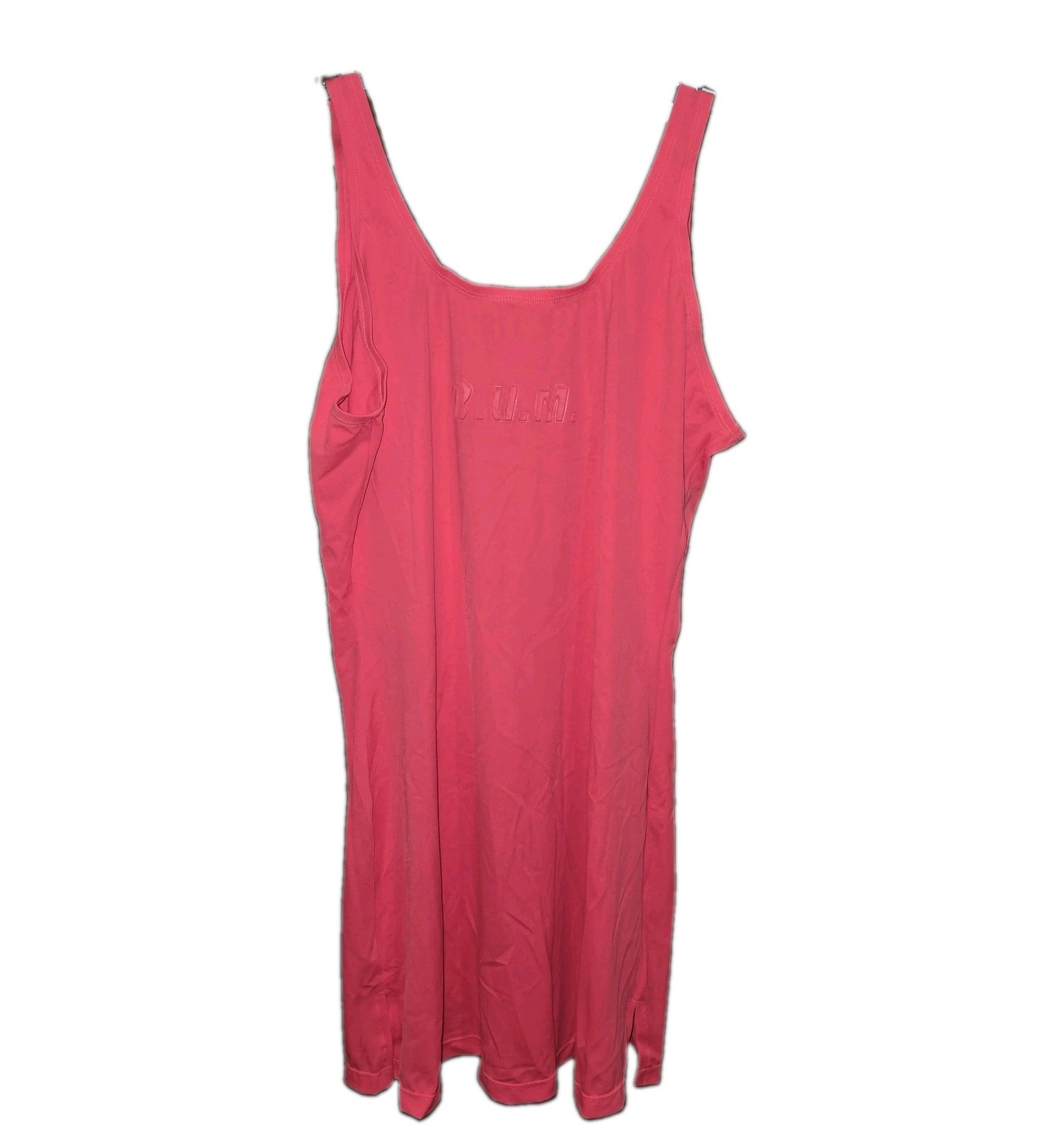 B.U.M. EQUIPMENT Sz 13/14 Vintage 90s Y2K Embossed Logo Embossed Logo Mini Dress
