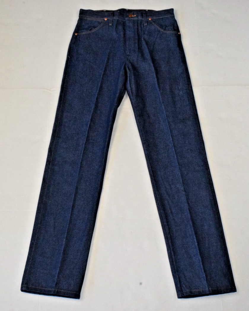 Vintage Jeans Wrangler 13MWZ 32 x 34 90s Raw Stiff Denim Cowboy Cut USA Fabric