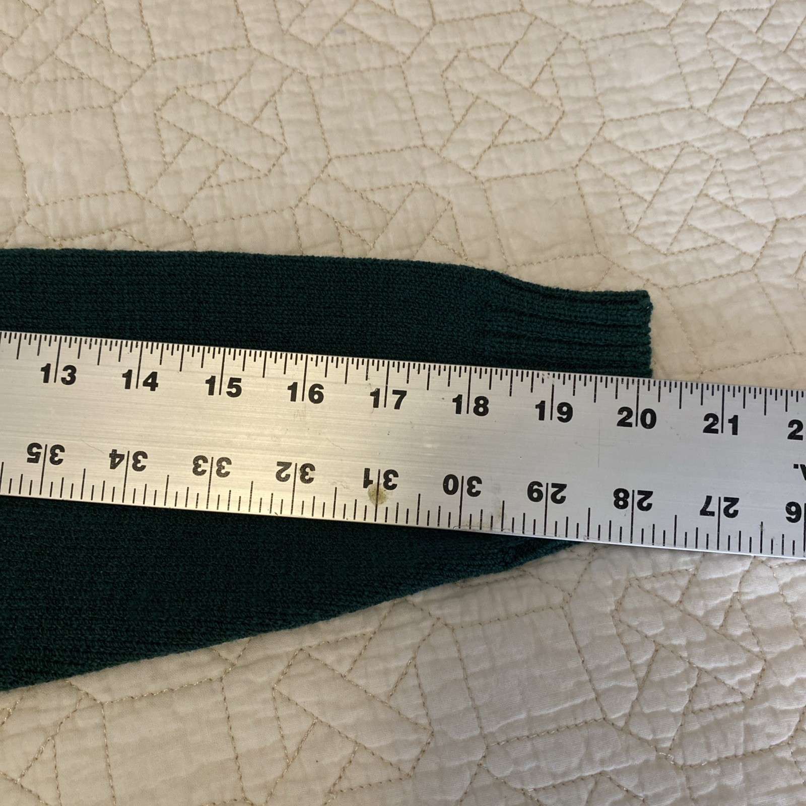 Mini Sweater Dress Vtg John Patrick Designs Green Knit S/M Rayon Wool 70s 80s