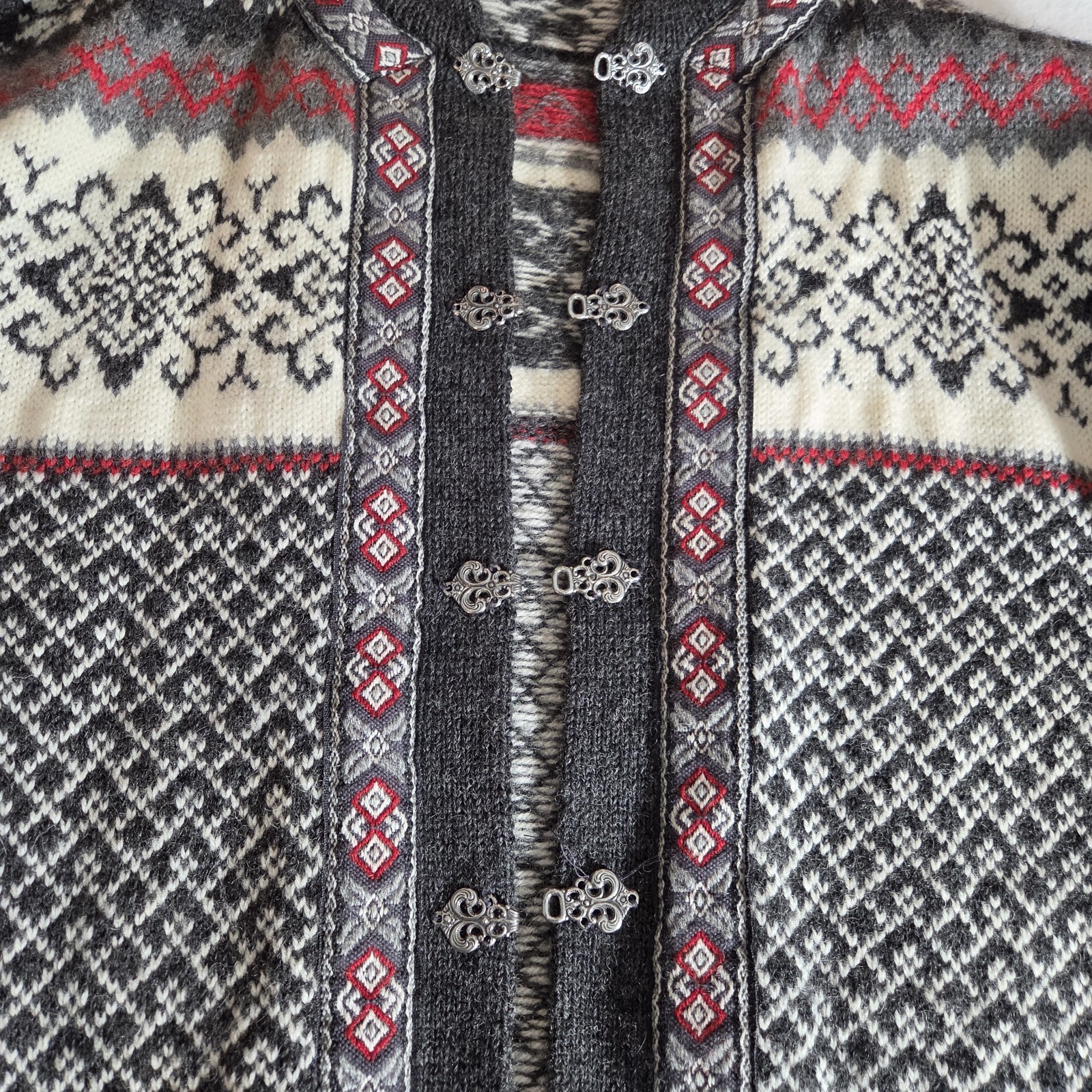Vintage Nordstrikk 6035 Fiskarstrand Cardigan Pure 100% Virgin Wool, Norway